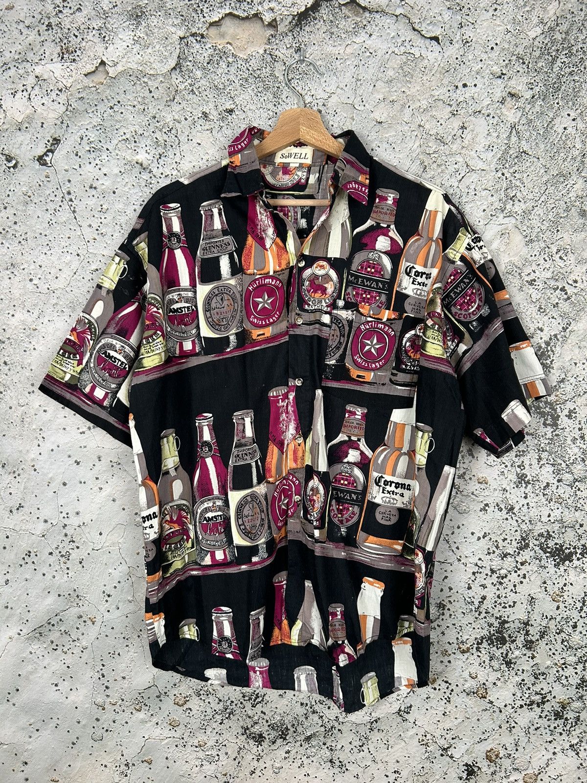 Vintage Beer Crazy Shirt Hawaiian Hype Rare Streetwear Hoodie, Sweatshirt | PodTeesHub.com