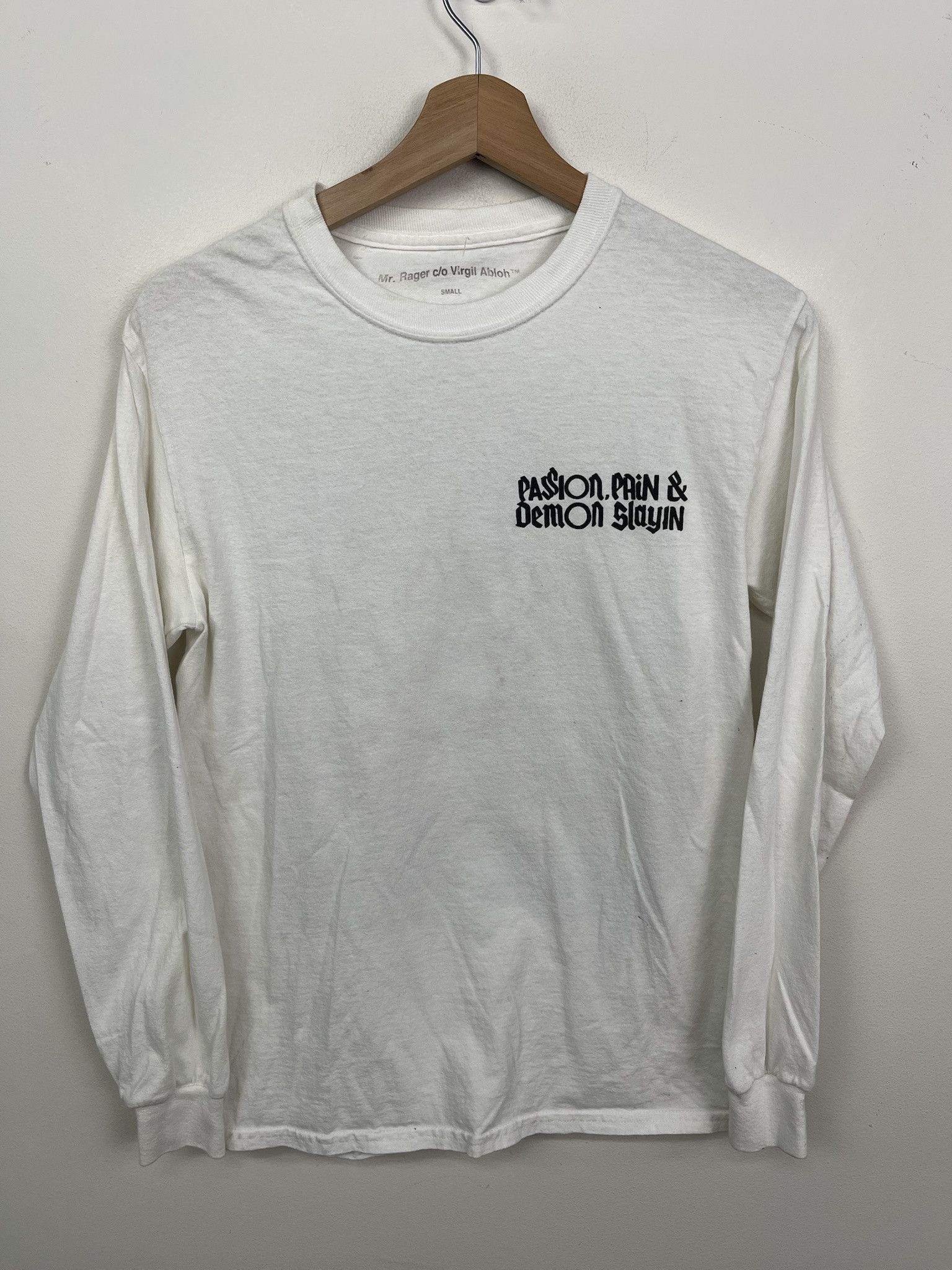 Other Off White Kid Cudi Virgil Abloh Passion Pain And Demon Slaying Longsleeve Tee Size S Hoodie, Sweatshirt
