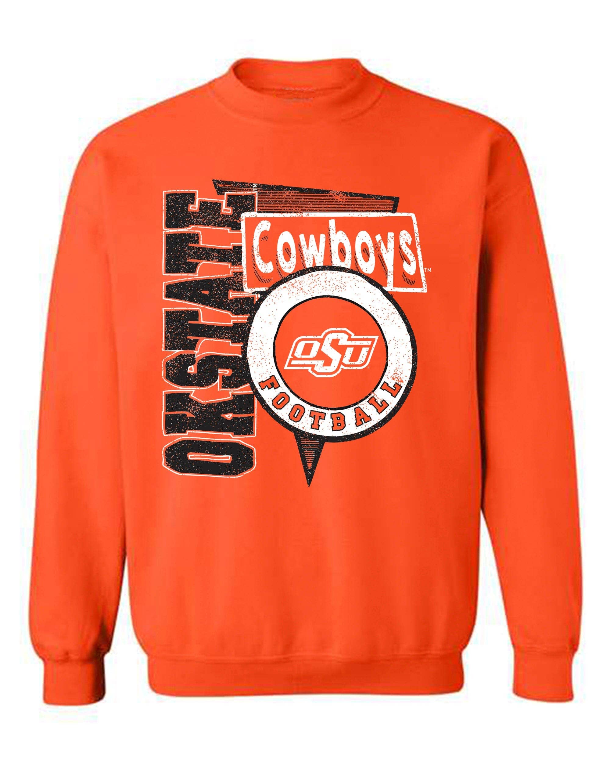 Osu Cowboys Football Spree Orange Thrifted Sweatshirt T-Shirts, Hoodie | PodTeesHub.com