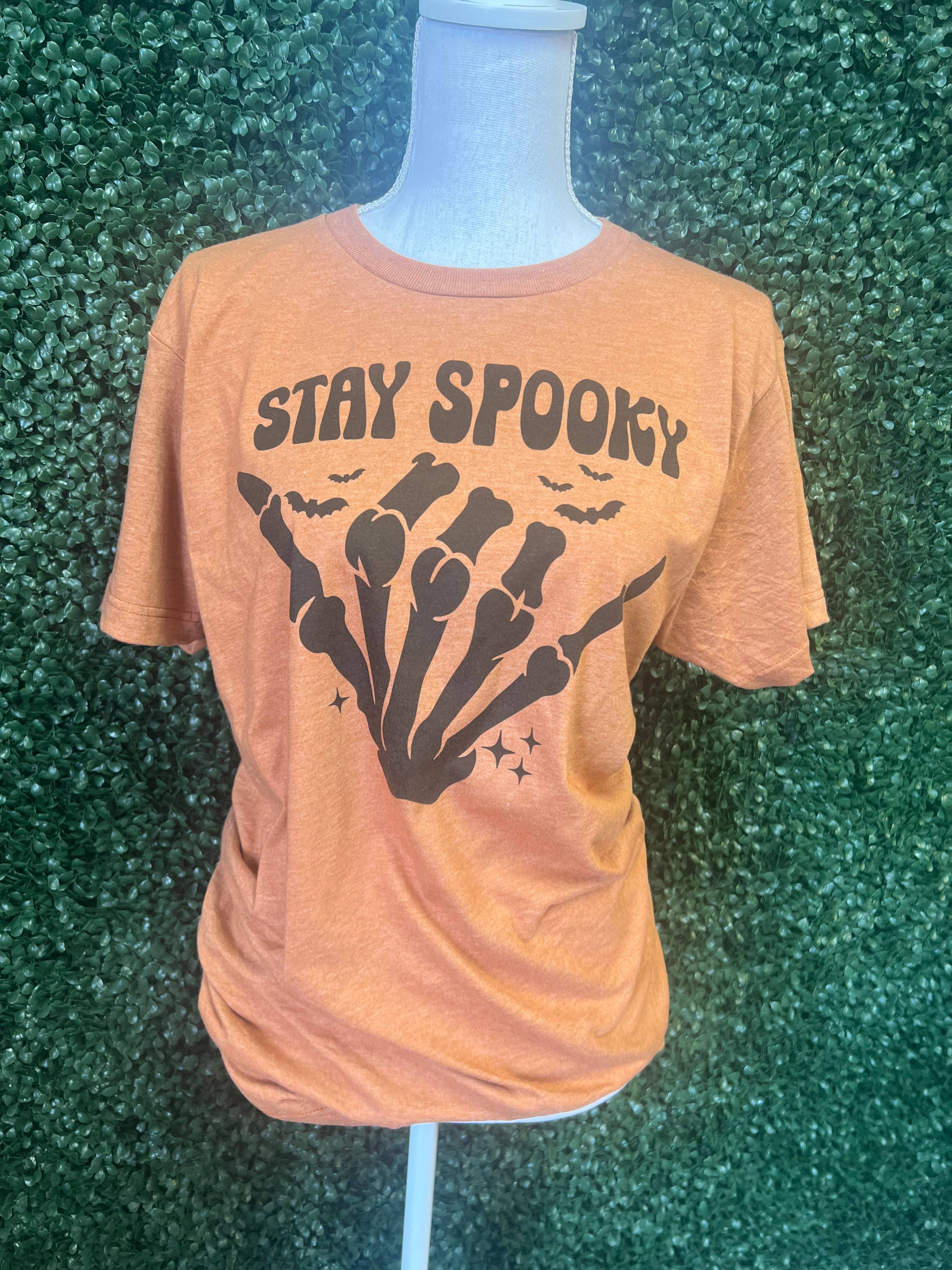 Stay Spooky On Rust Tee Hoodie, Sweatshirt | PodTeesHub.com