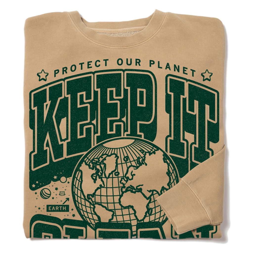 Keep It Clean Max Collegiate Crew Sweatshirt T-Shirts, Hoodie | PodTeesHub.com