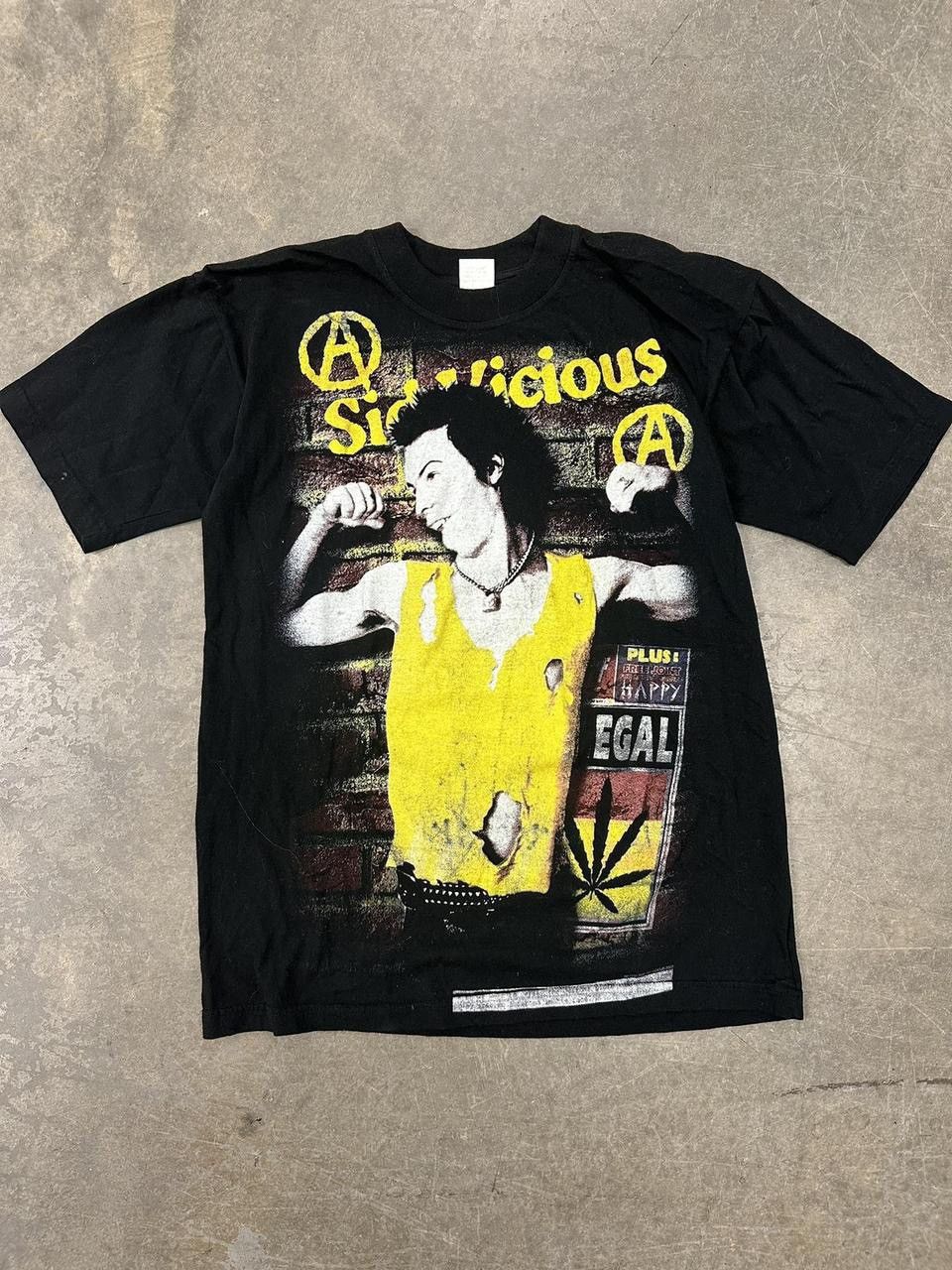 Band Tees Vintage 2003 Sid Vicious Sex Pistols Punk Band Shirt Size M Hoodie, Sweatshirt | PodTeesHub.com