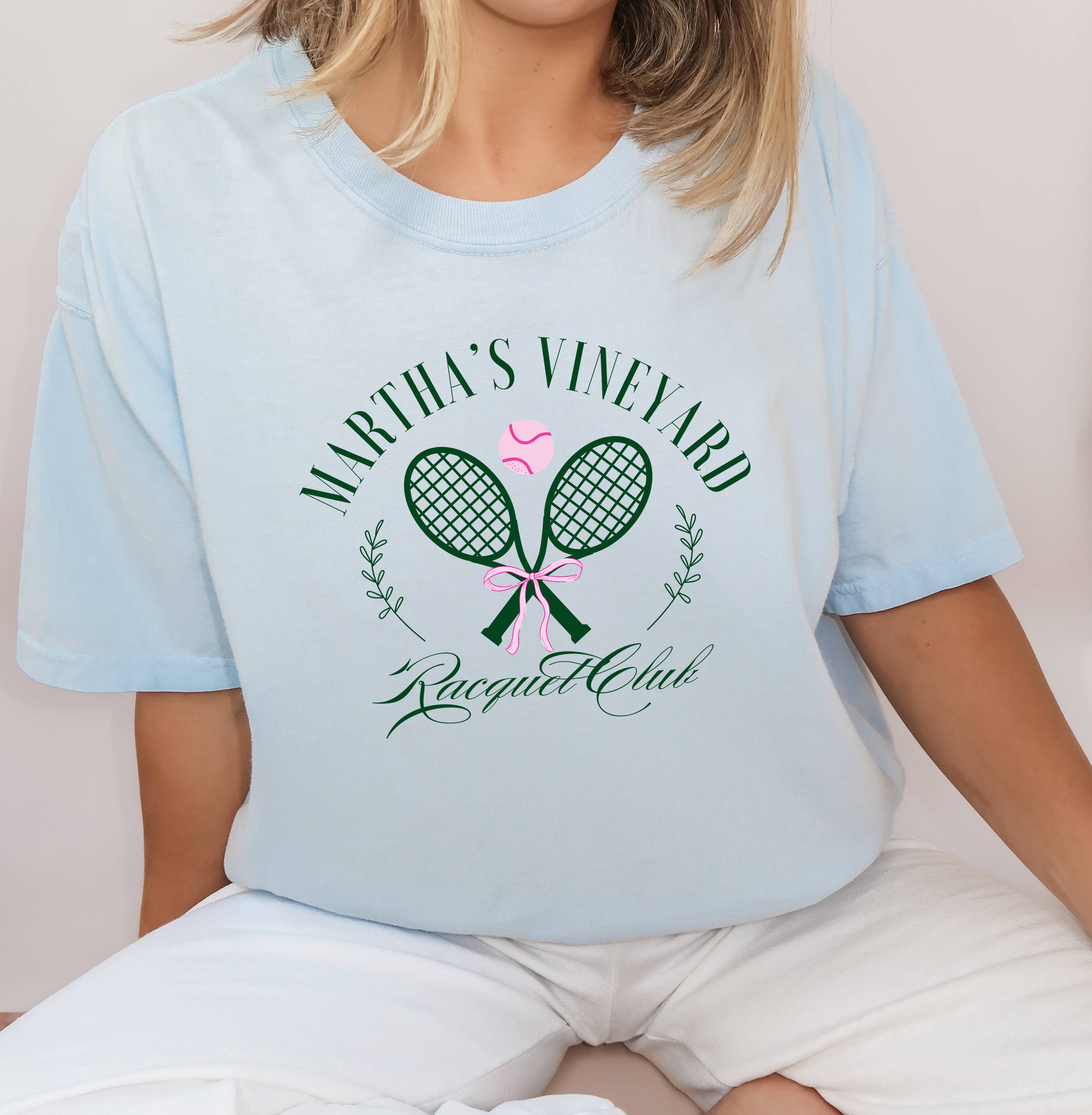 Tennis Club, Marth'as Vineyard, Preppy T Shirt, Graphic T Hoodie, Sweatshirt | PodTeesHub.com