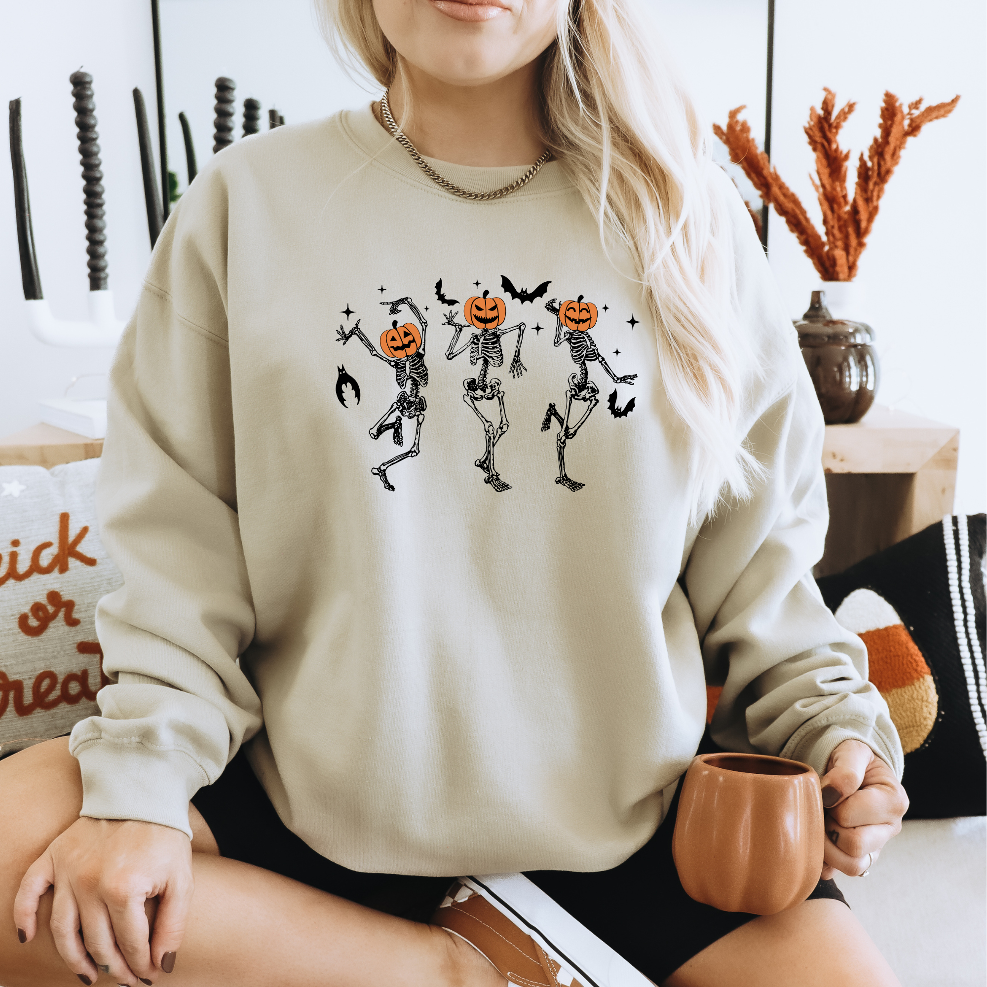 Dancing Skeletons Hoodie or Crewneck Sweatshirt T-Shirts | PodTeesHub.com
