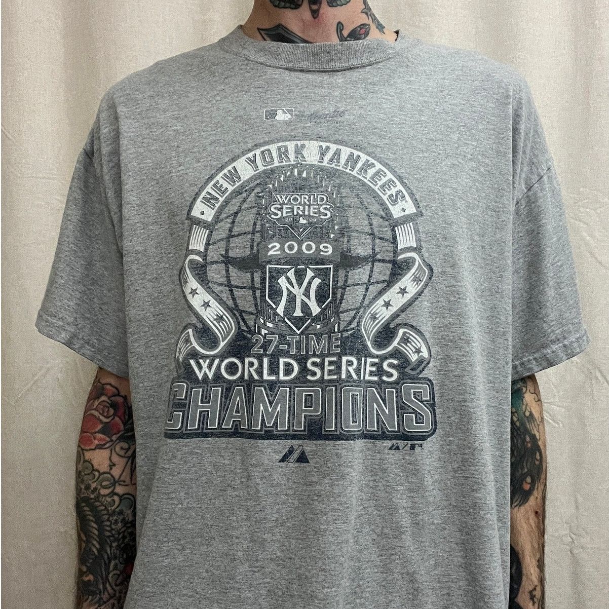 New York Yankees X Vintage Vintage Y2k New York Yankees Mlb Sports T Shirt Gray Xl Hoodie, Sweatshirt | PodTeesHub.com
