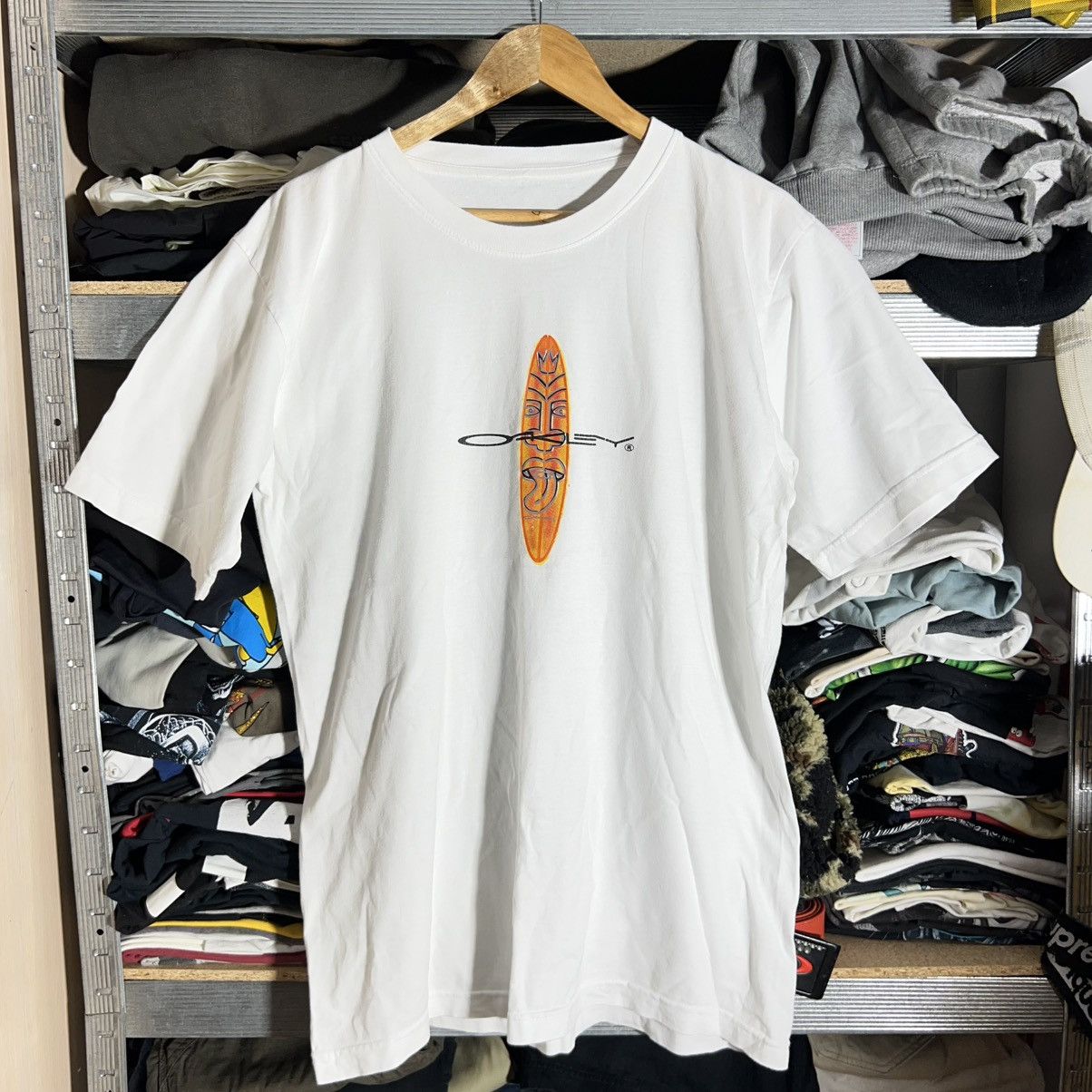 Vintage Y2k Oakley Logo Surfboard Tee Streetwear Style Hoodie, Sweatshirt | PodTeesHub.com