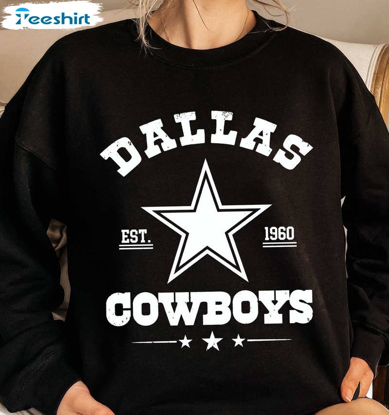 Dallas Cowboys Est 1960 Sweatshirt – Vintage Football T-Shirts, Hoodie | PodTeesHub.com