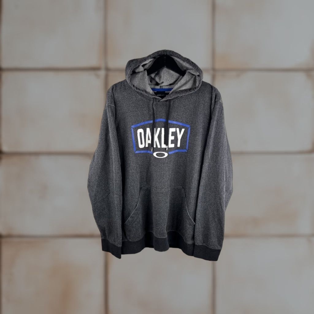 Vintage Oakley Pullover Hoodie Xl Gray Men Graphic Sweatshirt B69 T-Shirts | PodTeesHub.com