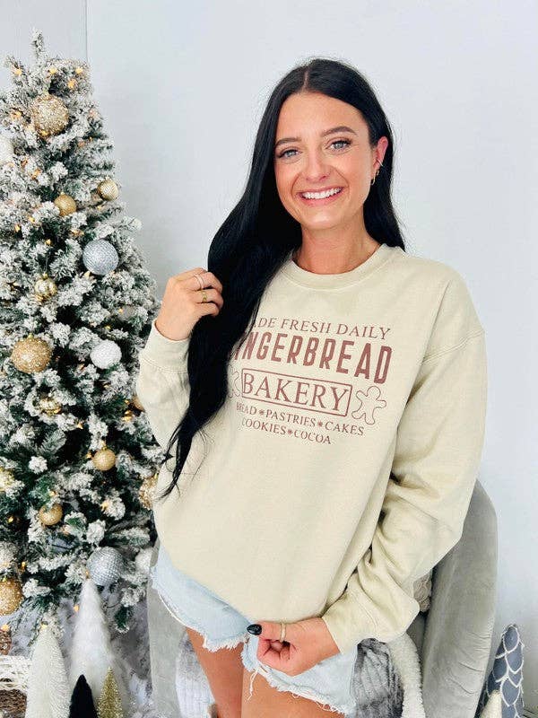 Gingerbread Man Bakery Fresh Daily Sweatshirt T-Shirts, Hoodie | PodTeesHub.com