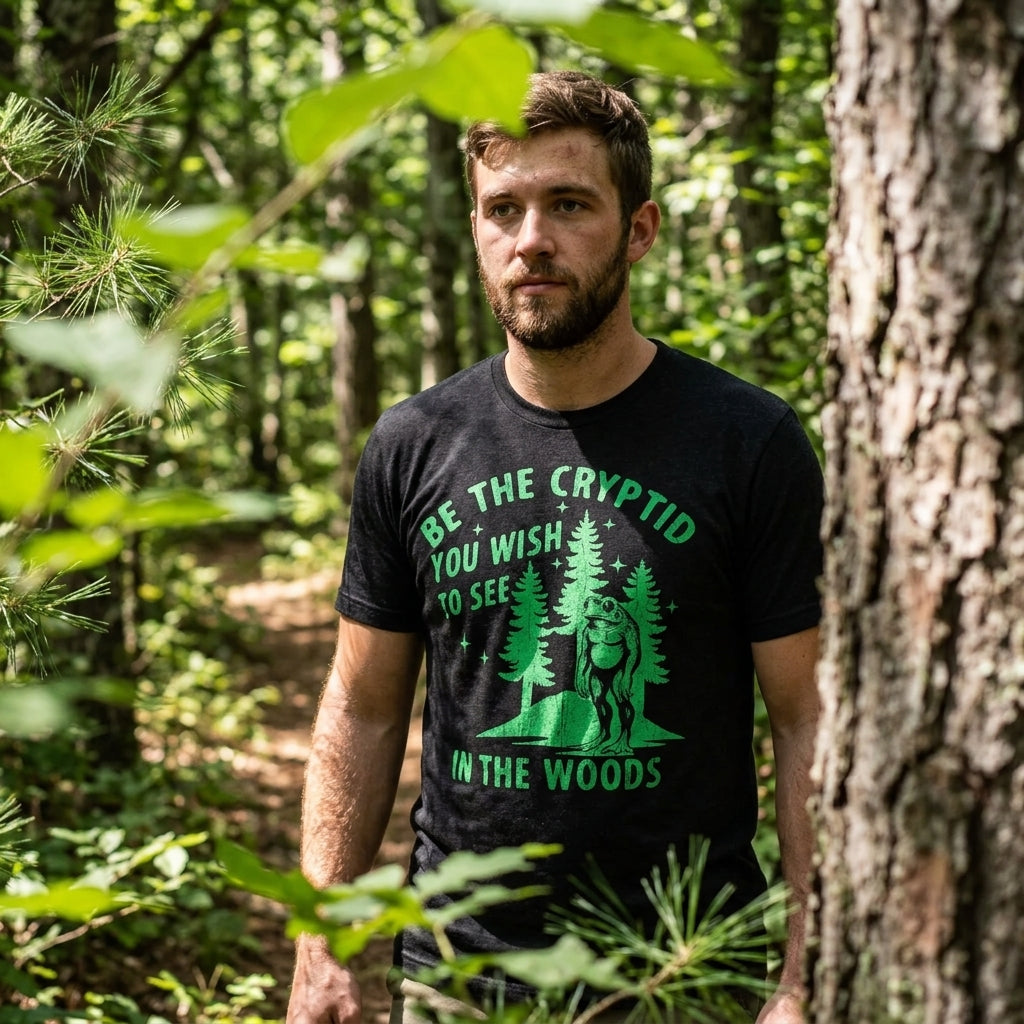 Be The Cryptid You Wish To See In The Woods Men's T Shirt