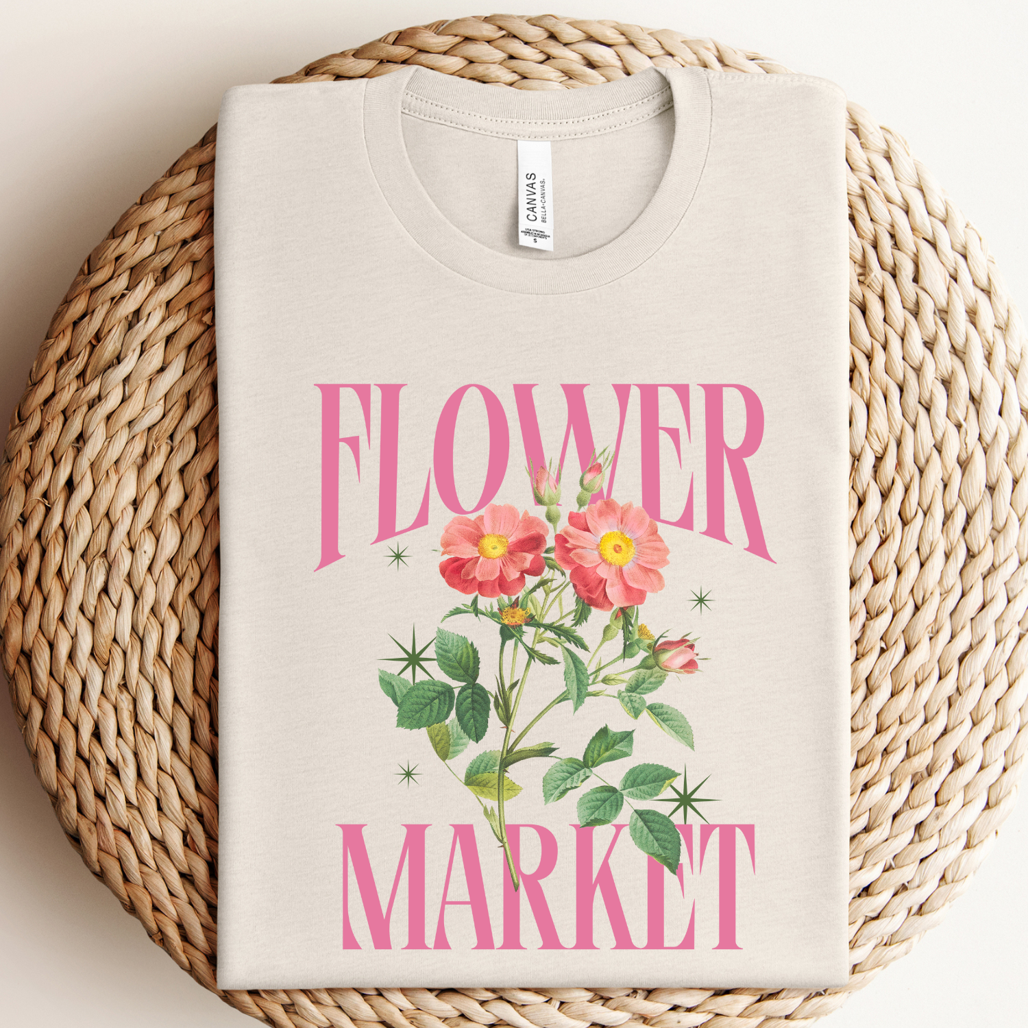 Flower Market Graphic Tee Hoodie, Sweatshirt | PodTeesHub.com