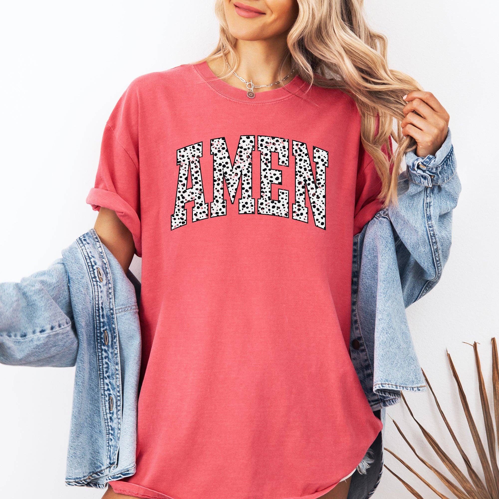 Amen, Dalmatian Print, Christian, Jesus Faith Saved Tshirt Hoodie, Sweatshirt | PodTeesHub.com