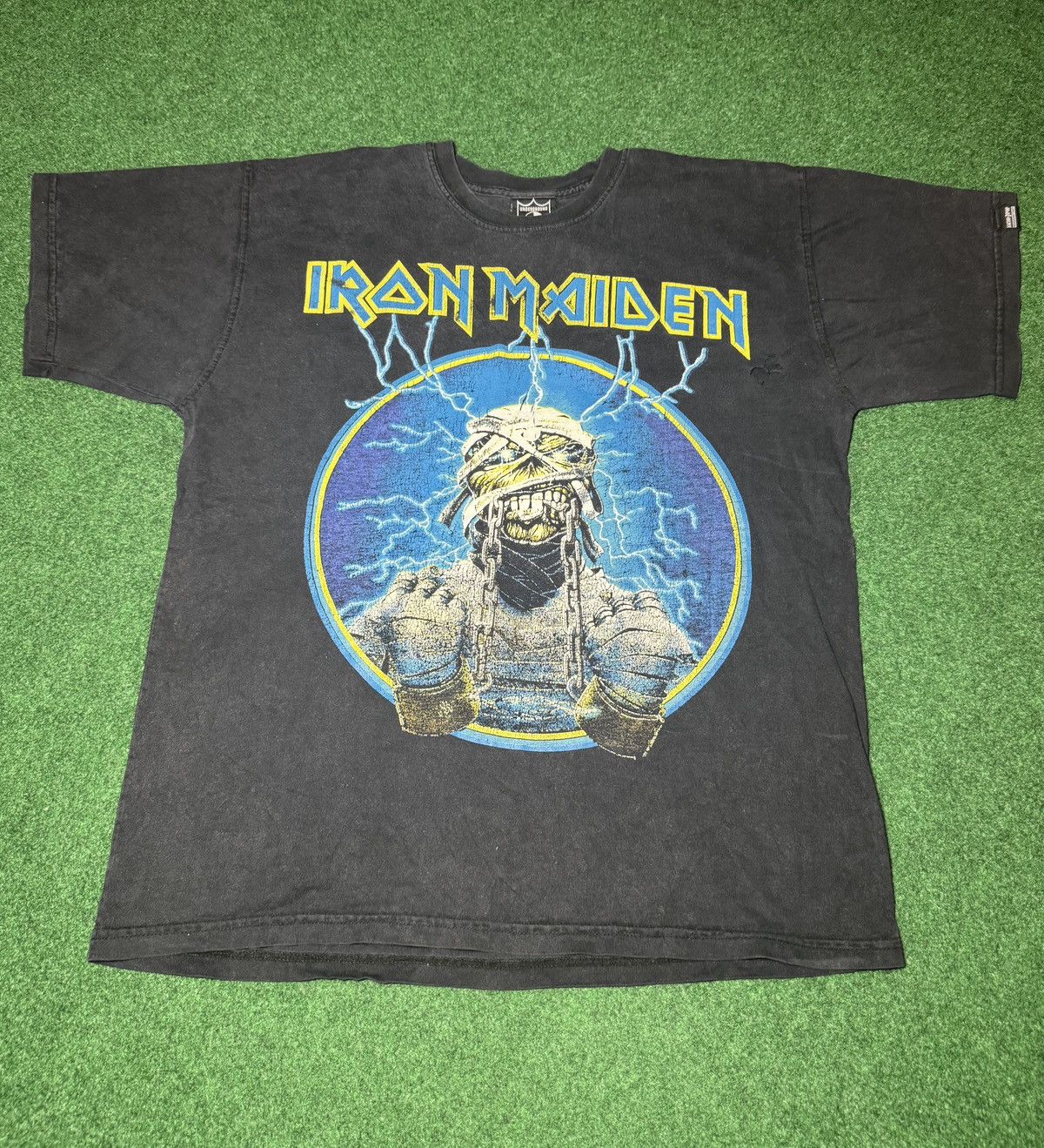 Vintage 90s Iron Maiden Powerslave Grunge Metal Band T Shirt Hoodie, Sweatshirt | PodTeesHub.com