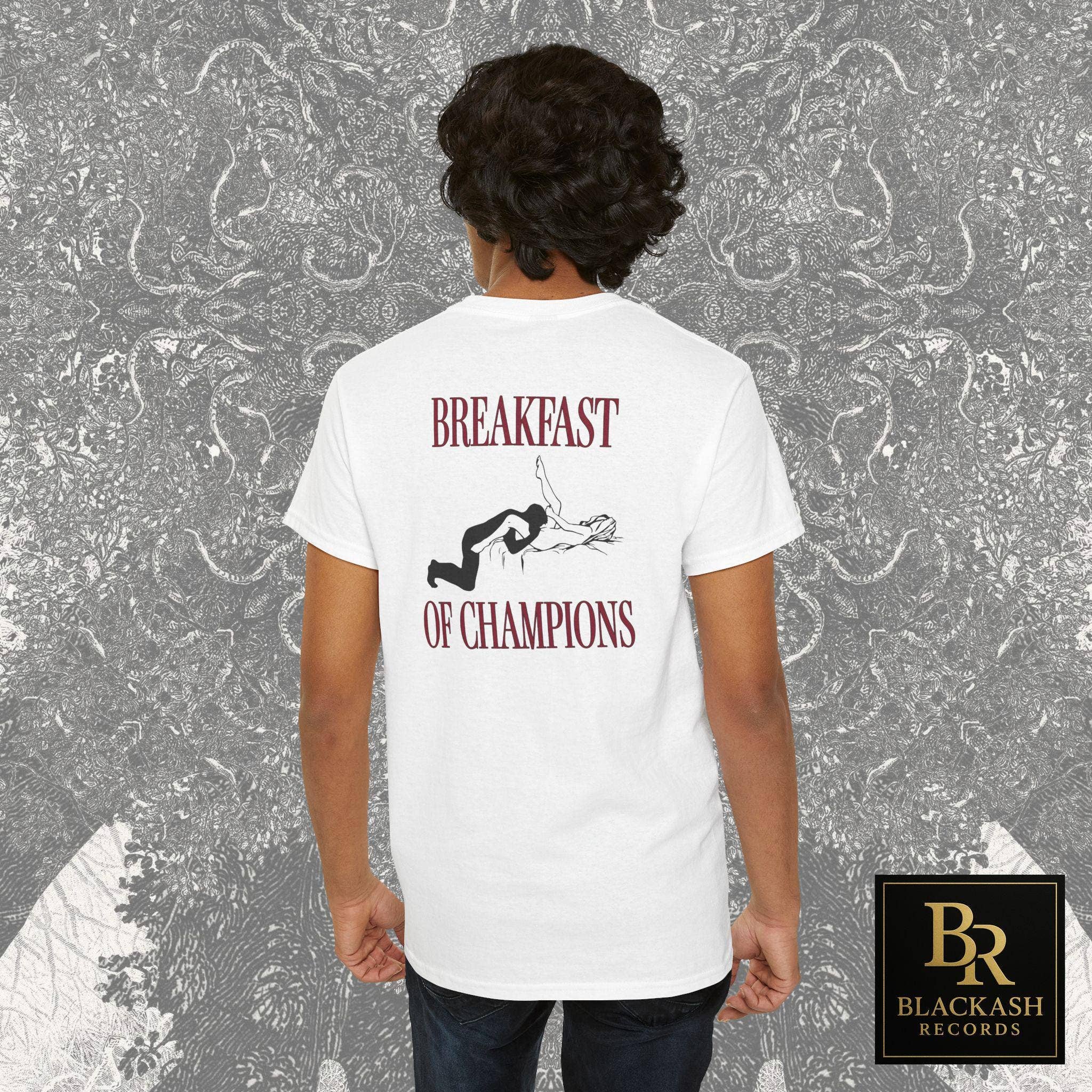 Champion Breakfast Backprint Shirt Gift Hoodie, Sweatshirt | PodTeesHub.com