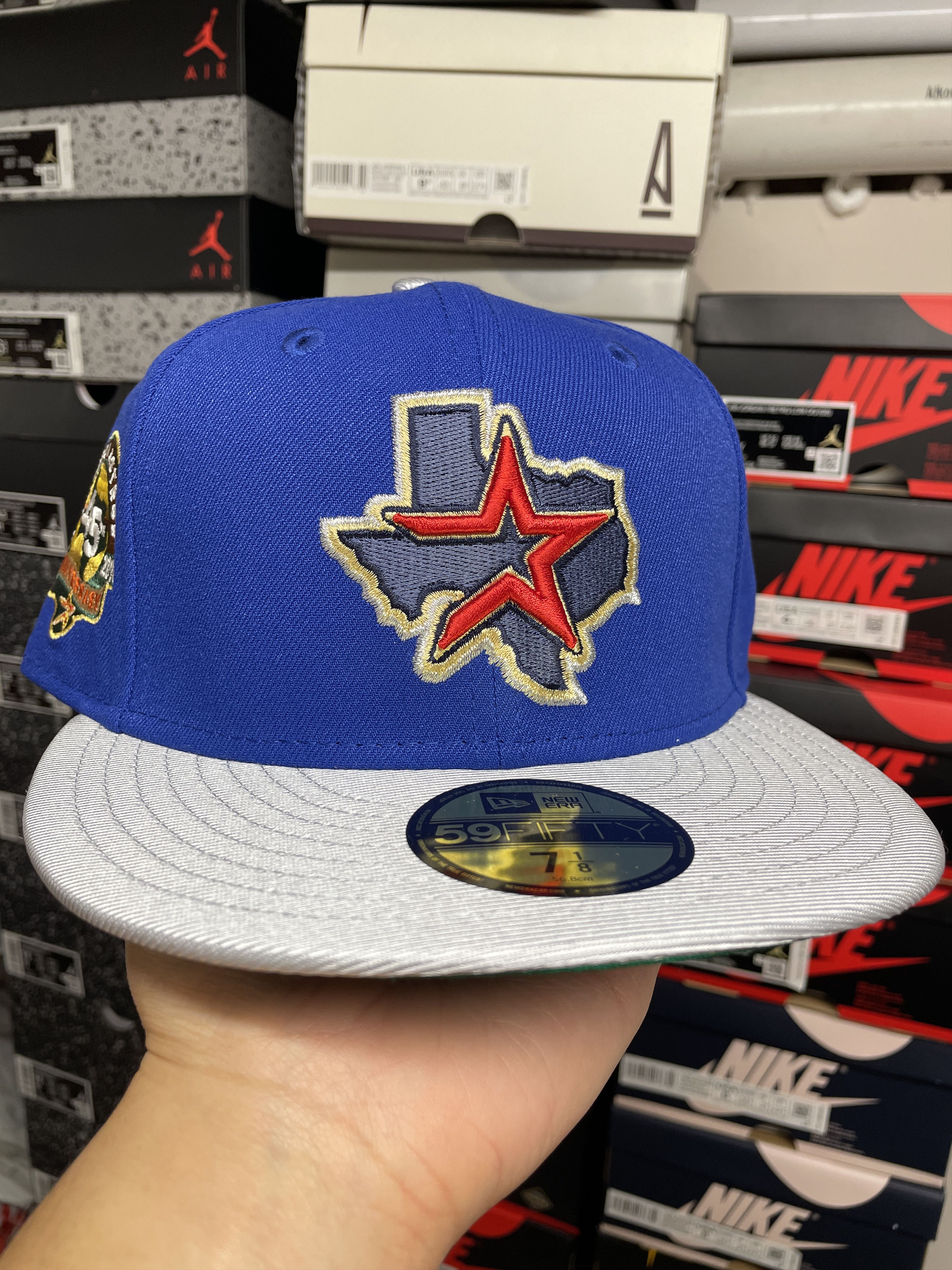 Myfitteds X New Era 7 1 8 Myfitteds Zelda Houston Astros 45th Blue Metallic T-Shirts, Hoodie, Sweatshirt | PodTeesHub.com