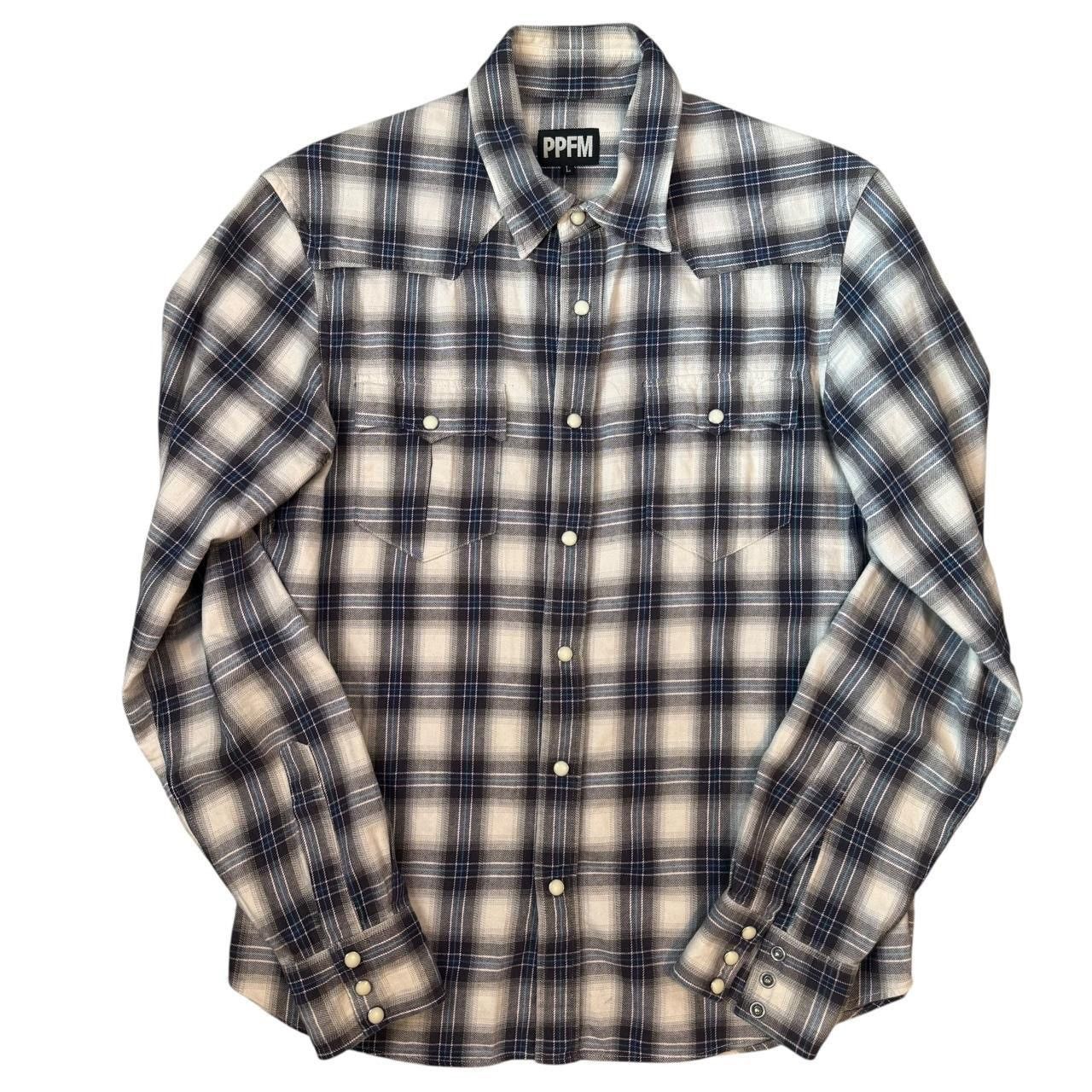 Ppfm Checkered Flannel Shirt Y2k Yellow Riot Hoodie, Sweatshirt | PodTeesHub.com