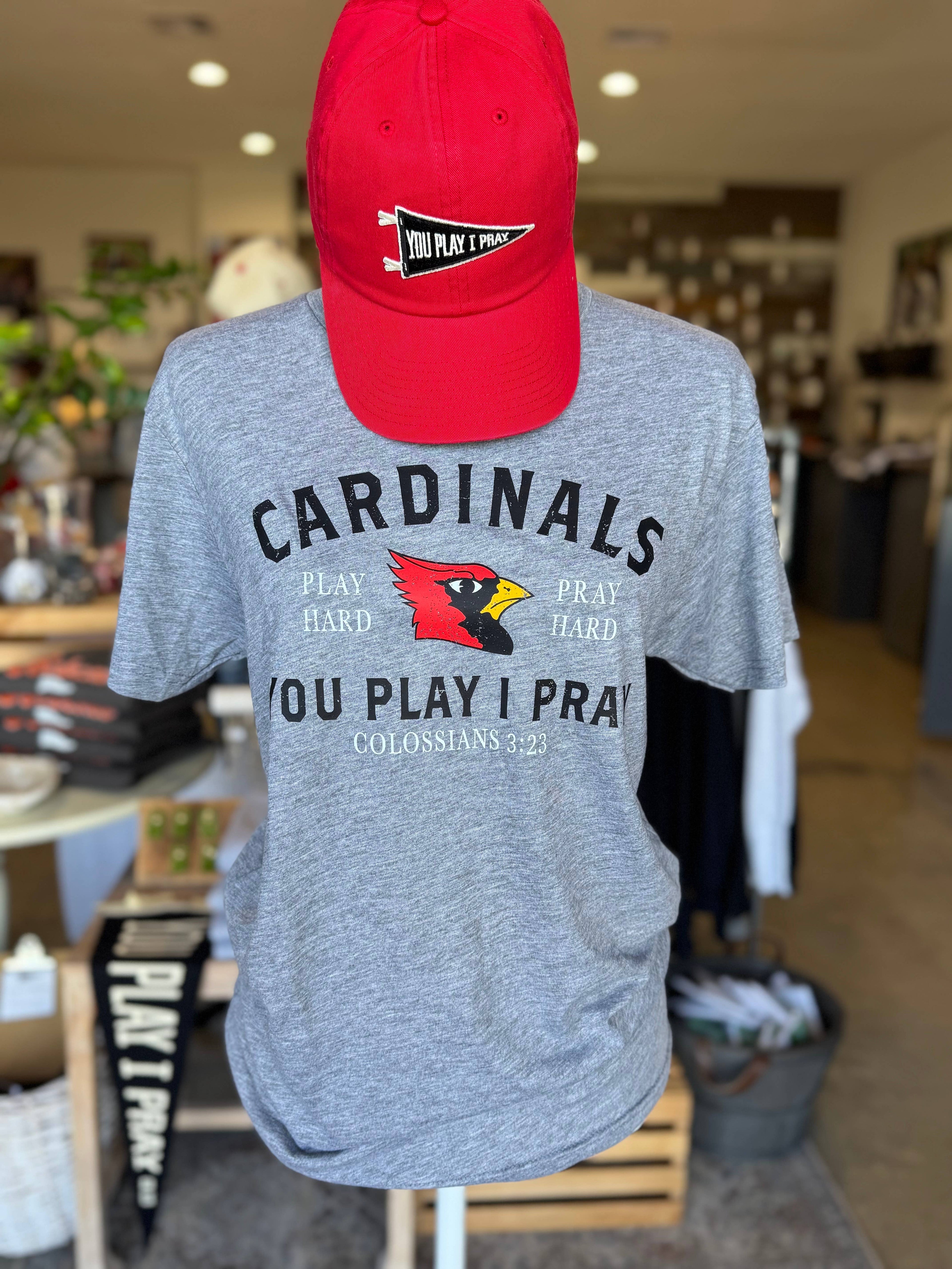 Custom Play + Pray Hard | Graphic Tee | Team Spirit Shirt Hoodie, Sweatshirt | PodTeesHub.com