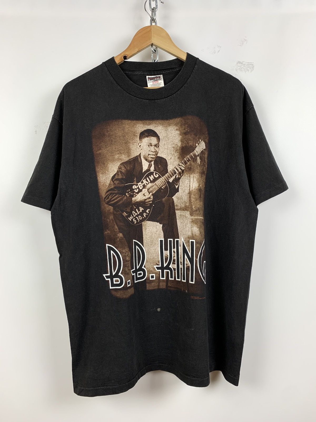 Band Tees 1996 Vintage B B King Of The Blues World Tour Faded T Shirt Hoodie, Sweatshirt | PodTeesHub.com