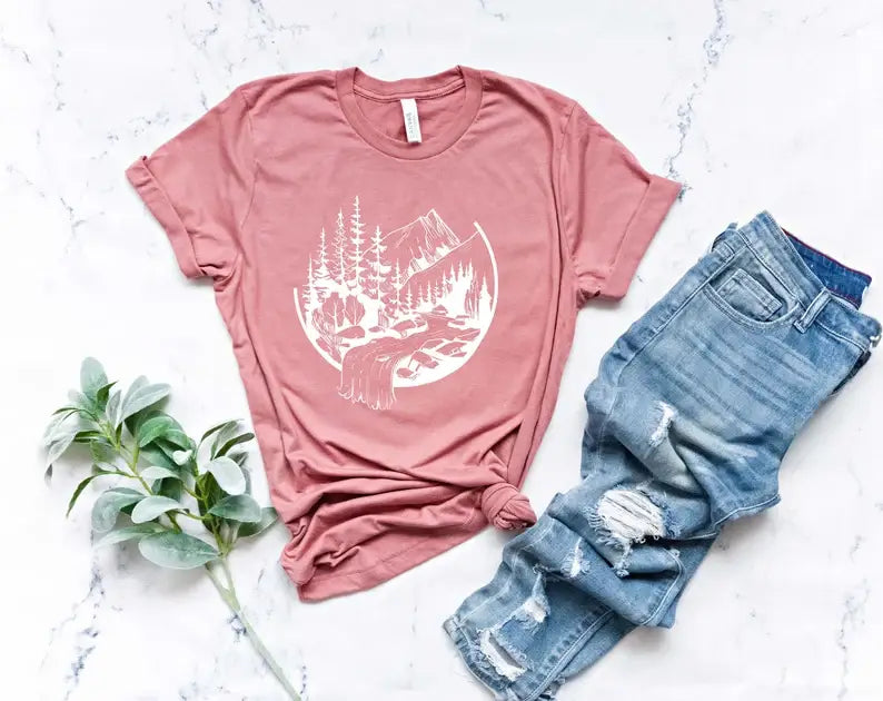 Mountain Hiking T-Shirt Hoodie, Sweatshirt | PodTeesHub.com