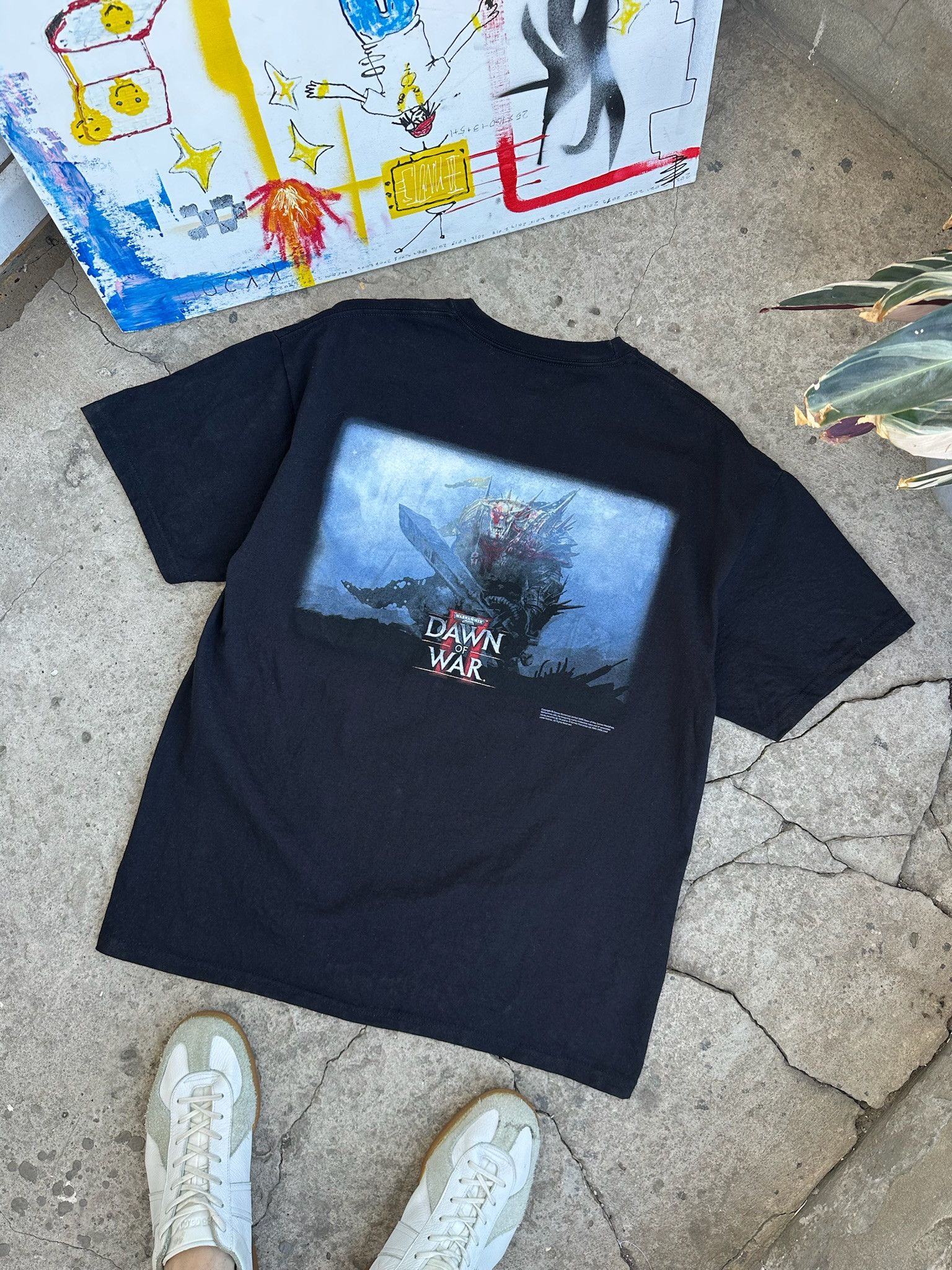 Playstation Vintage Warhammer 40000 Dawn Of War Promo Game Black Tee Hoodie, Sweatshirt | PodTeesHub.com