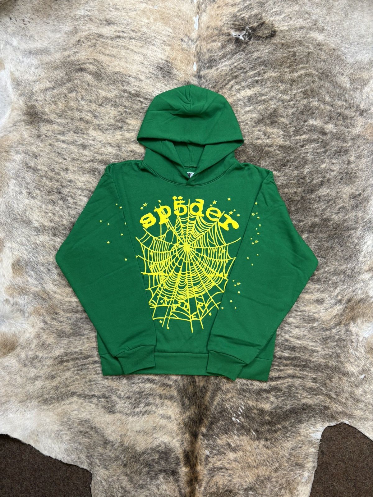 Sp5der Og Web V2 Star Hoodie Slime Green T-Shirts, Sweatshirt | PodTeesHub.com