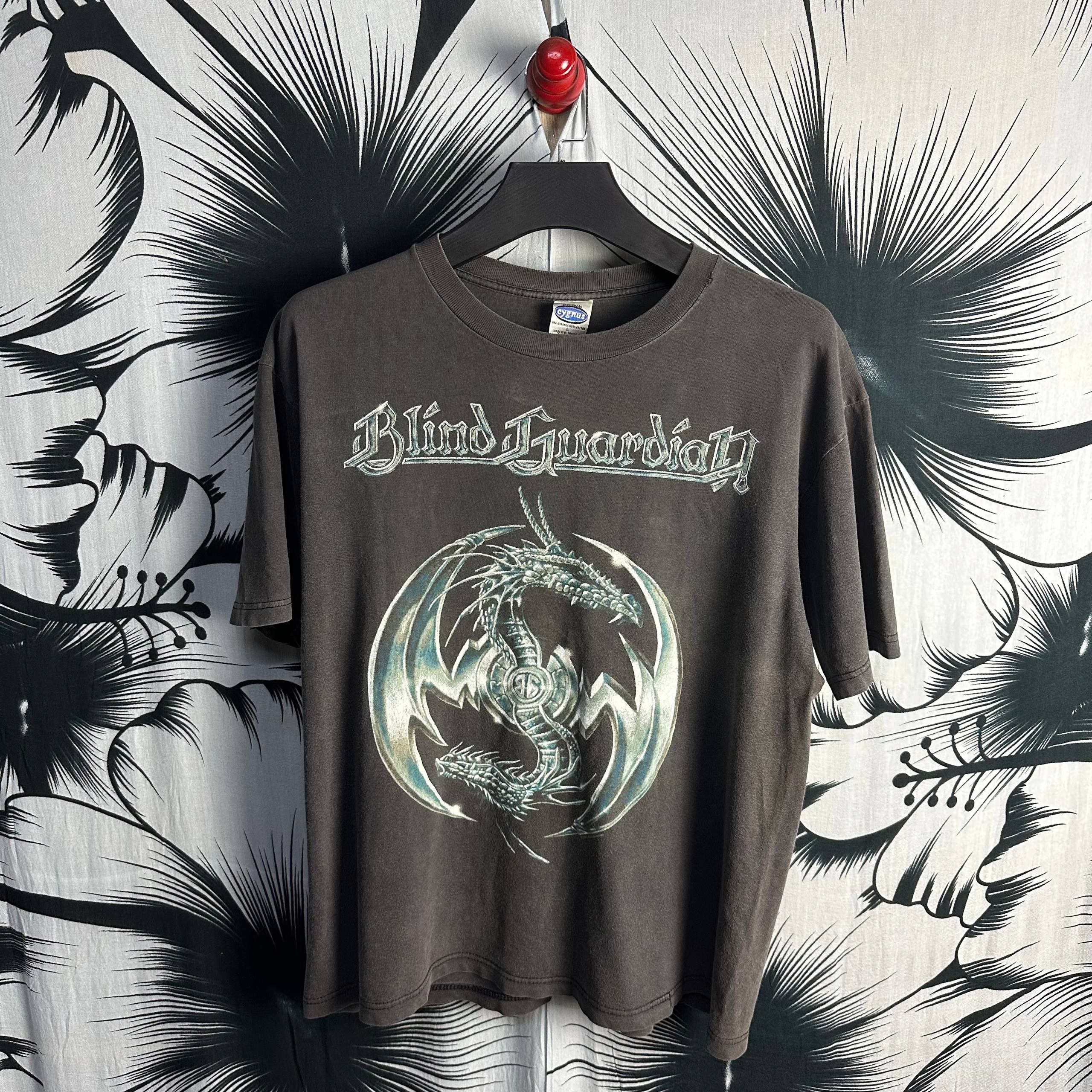 Band Tees Vintage 90s Blind Guardian Metal Rock Band Faded T Shirt Hoodie, Sweatshirt | PodTeesHub.com