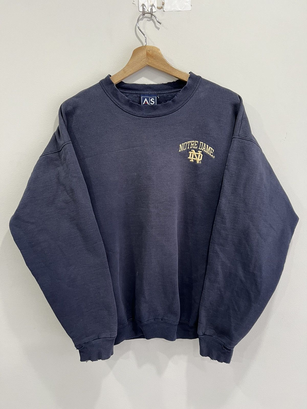 Vintage Notre Dame Sweater Sweatshirt Faded T-Shirts, Hoodie | PodTeesHub.com
