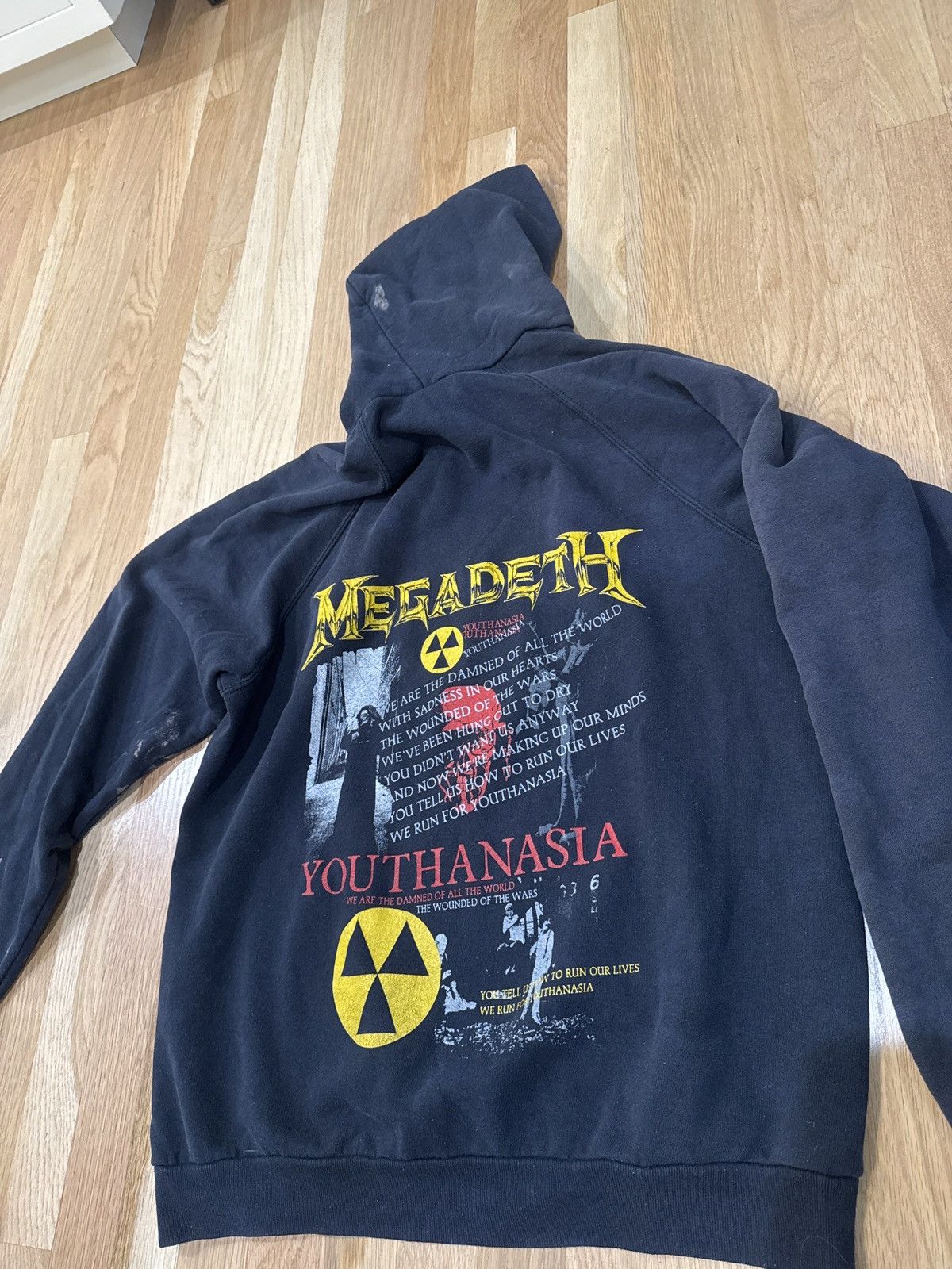 Megadeth Vintage Megadeath Hoodie Youthanasia T-Shirts, Sweatshirt | PodTeesHub.com