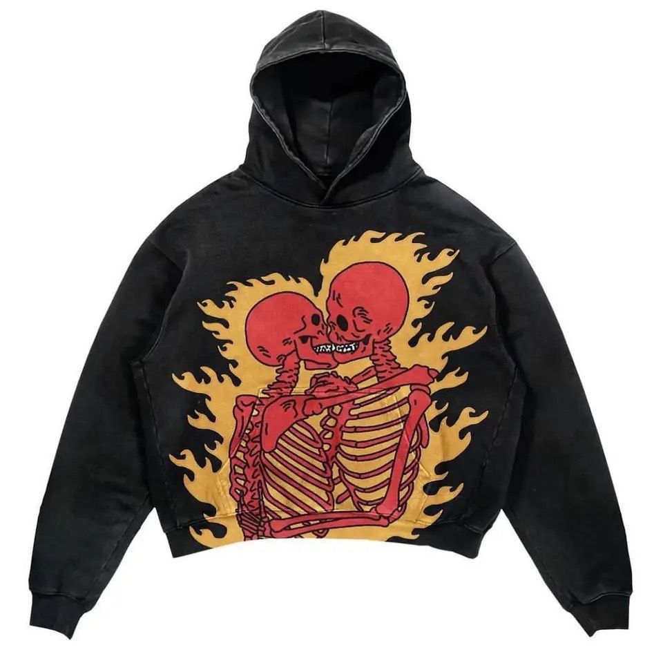 Vintage Streetwear Skeleton Punk Gothic T-Shirts, Hoodie, Sweatshirt