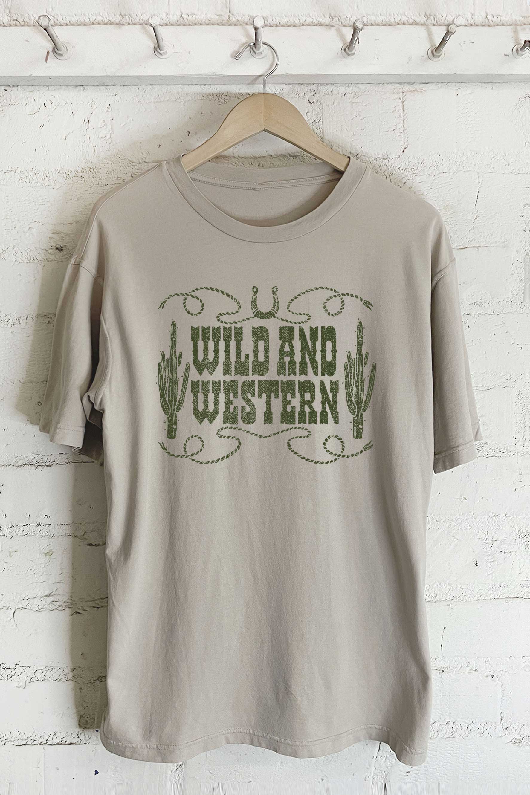 Wild and Western-Oversized Tee Hoodie, Sweatshirt | PodTeesHub.com