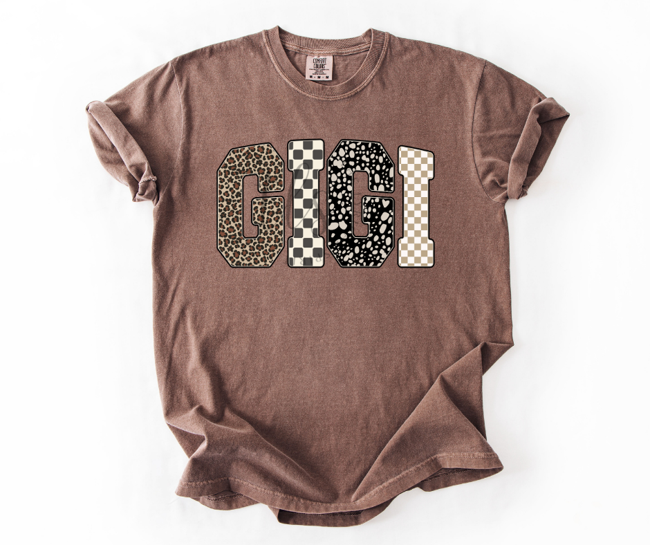 Gigi Leopard Checkered T-Shirt Hoodie, Sweatshirt | PodTeesHub.com