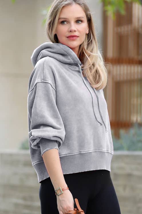 `.SI-25094 Acid Wash Fleece Cropped Hoodie T-Shirts, Sweatshirt | PodTeesHub.com