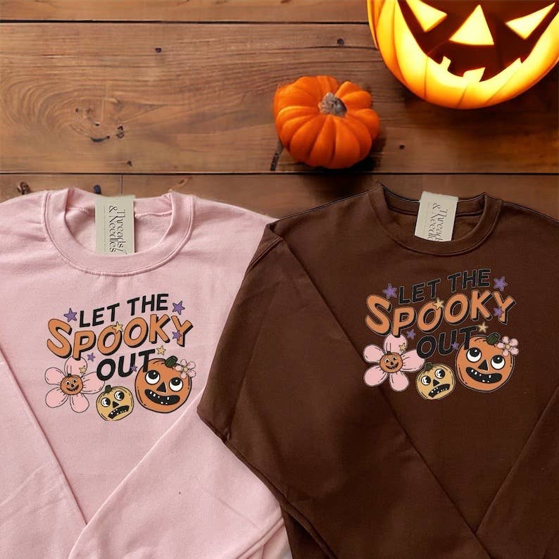 Let the Spooky Out | Spooky Season Sweatshirt T-Shirts, Hoodie | PodTeesHub.com
