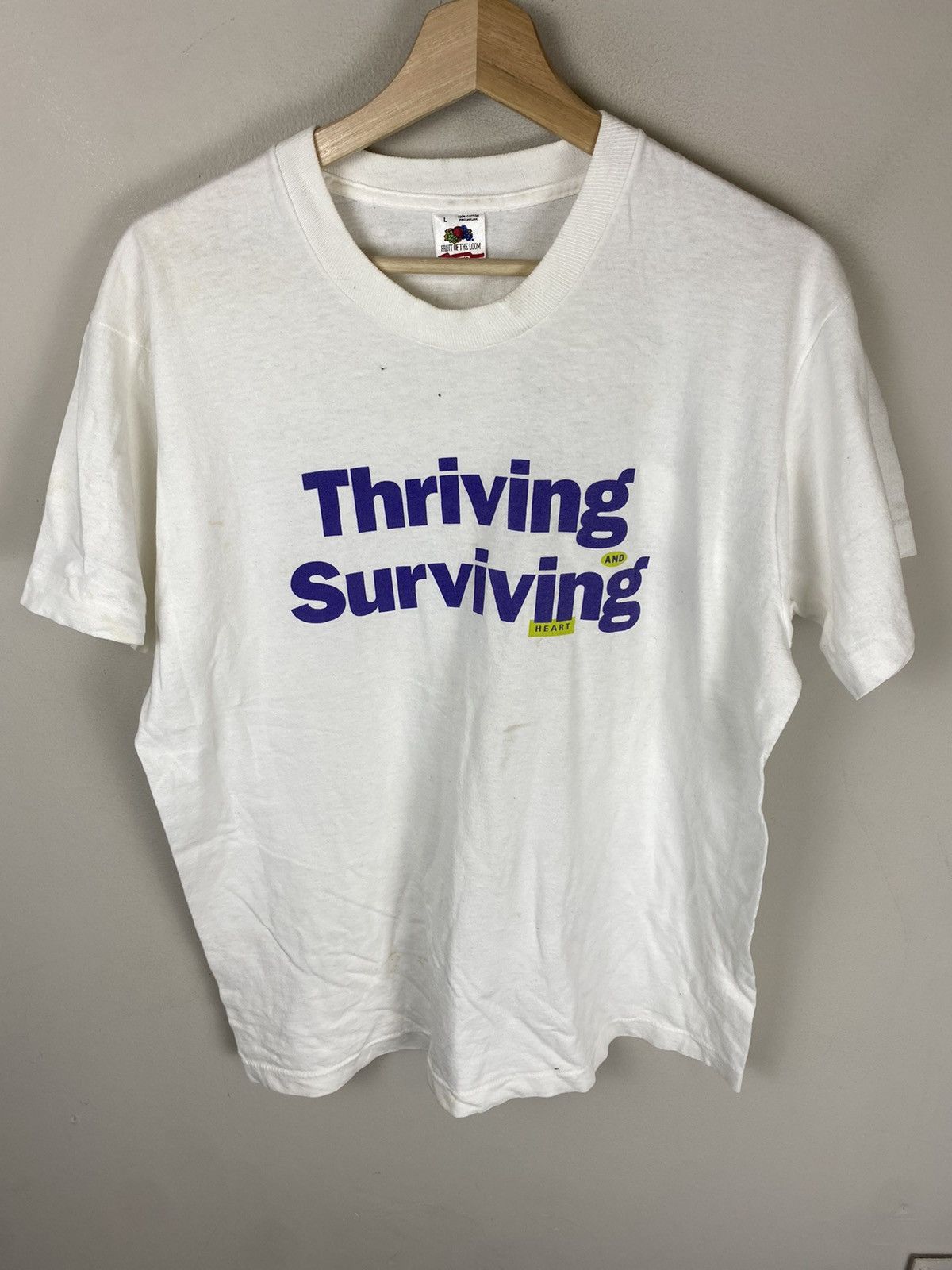 Vintage Thriving And Surviving Aids Tee Hoodie, Sweatshirt | PodTeesHub.com