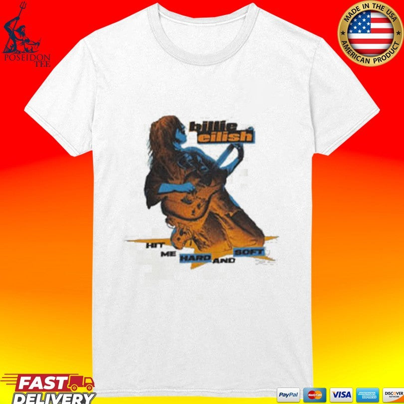 Billie Eilish Hit Me Hard And Soft Guitar T-shirt