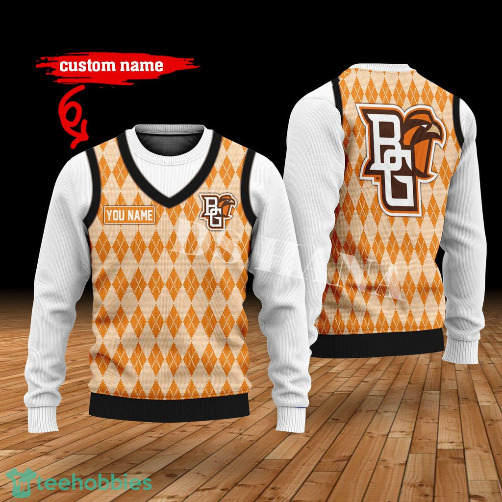 Bowling Green Falcons Custom Name New Style Sweater Ghile Style 3D Print Christmas Sweater