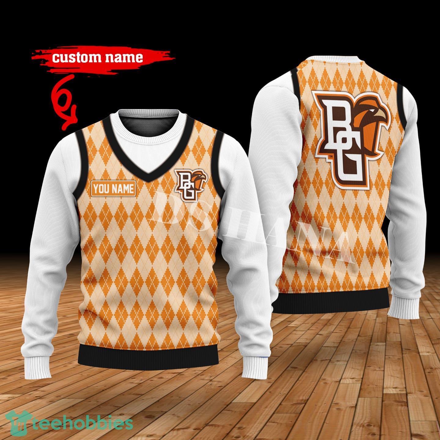 Bowling Green Falcons Custom Name New Style Sweater Ghile Style 3D Print Christmas Sweater