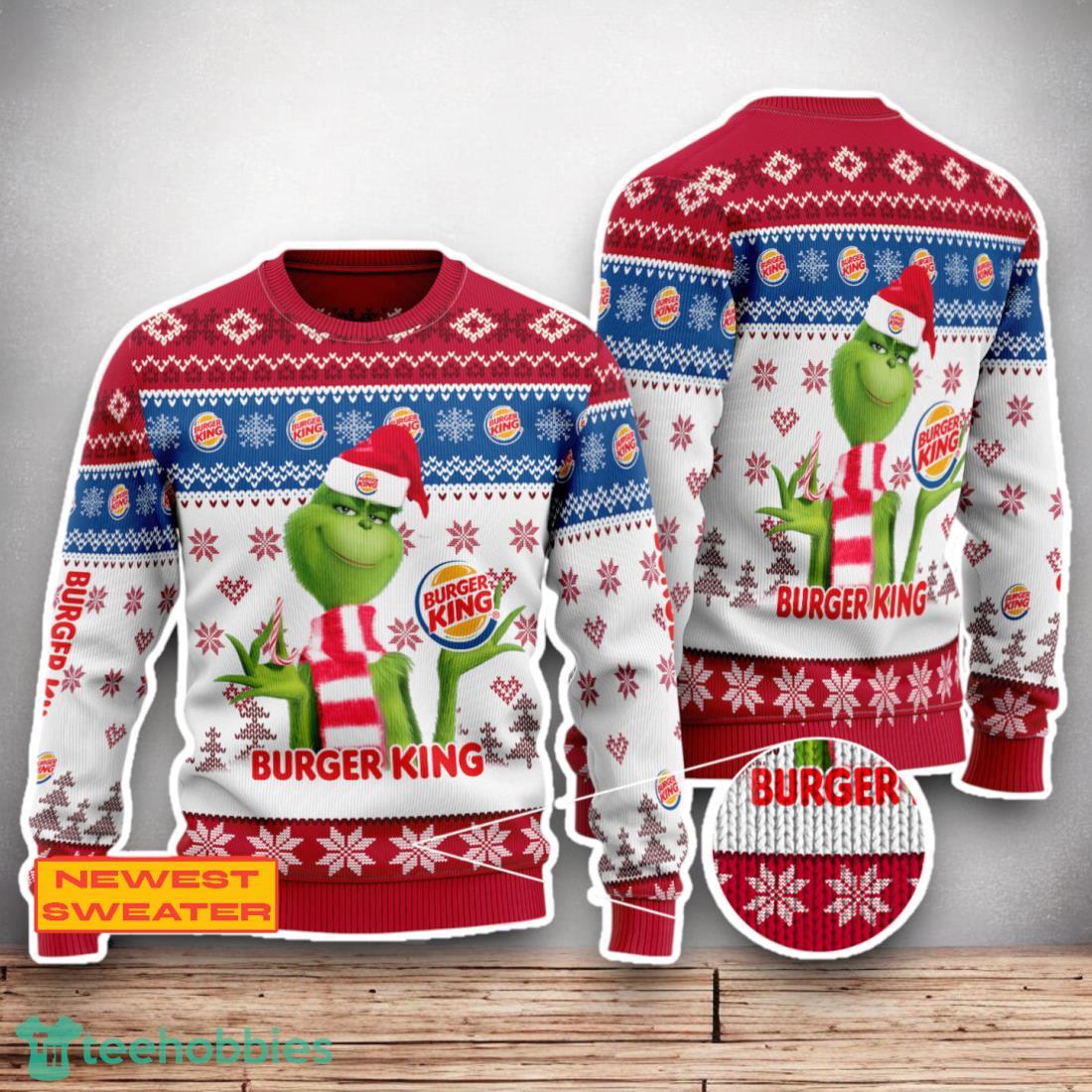 Burger King The Grinch Ugly Christmas Sweater Christmas Special Gifts For Men Women