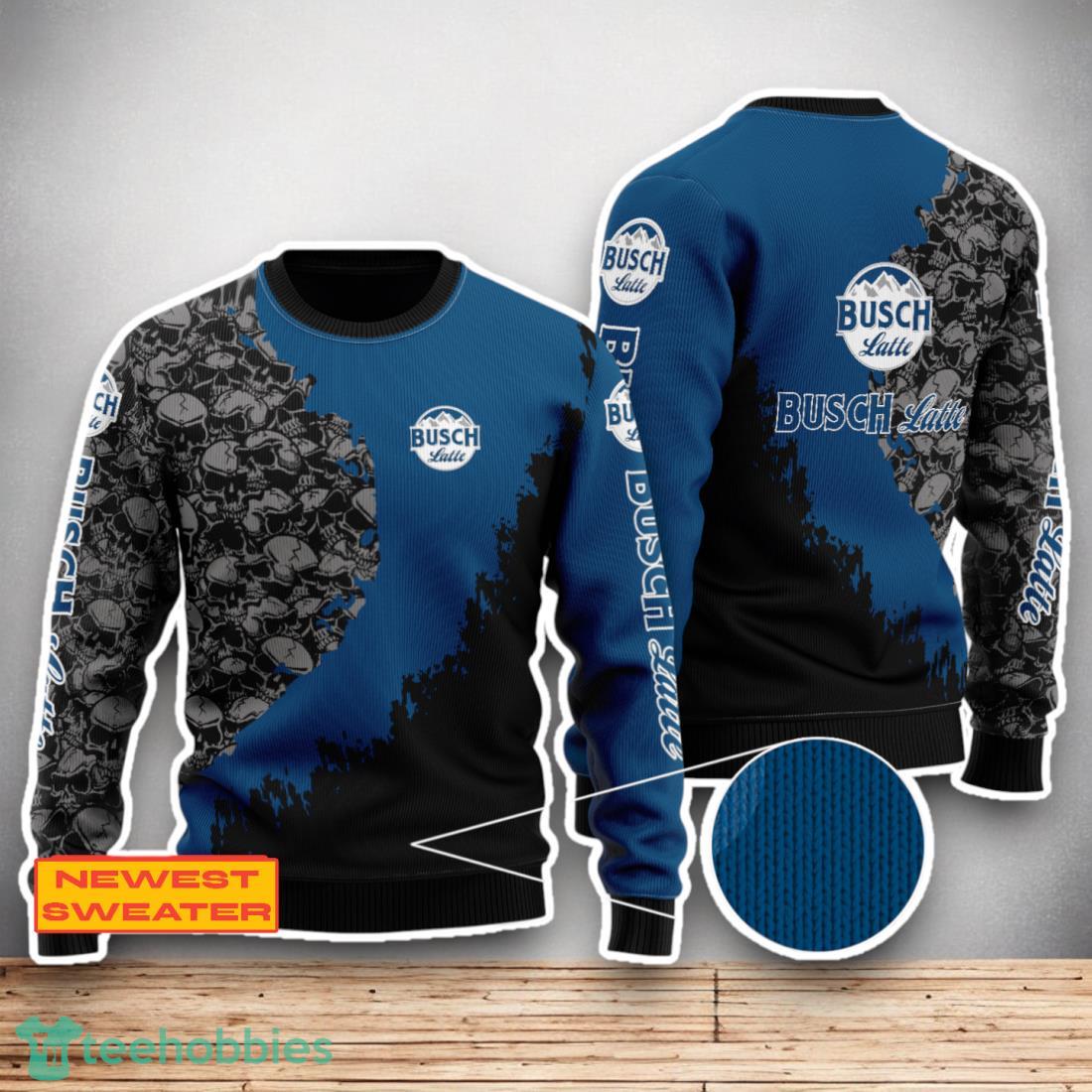 Busch Latte Skull Halloween Sweater For Men Women