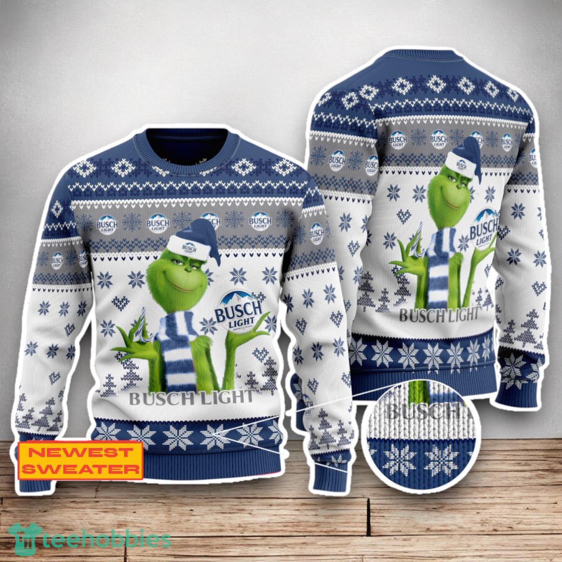 Busch Light The Grinch Ugly Christmas Sweater Christmas Special Gifts For Men Women