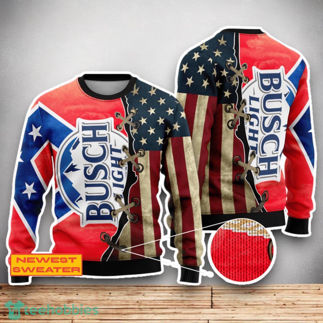 Busch Light USA Flag 3D Sweater For Men Women
