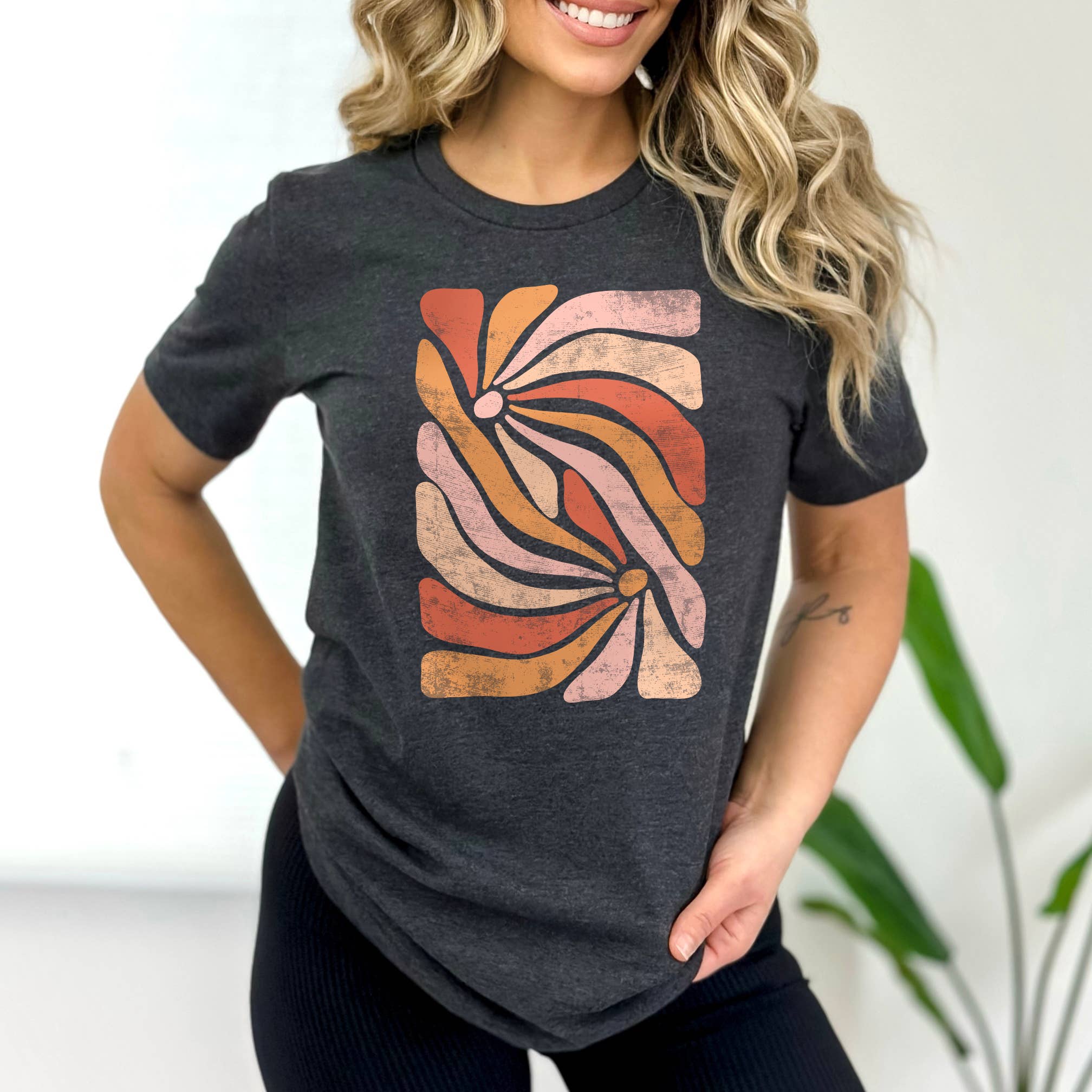 Swirling Flowers Tee | Floral | Sizes XS-2XL Hoodie, Sweatshirt | PodTeesHub.com