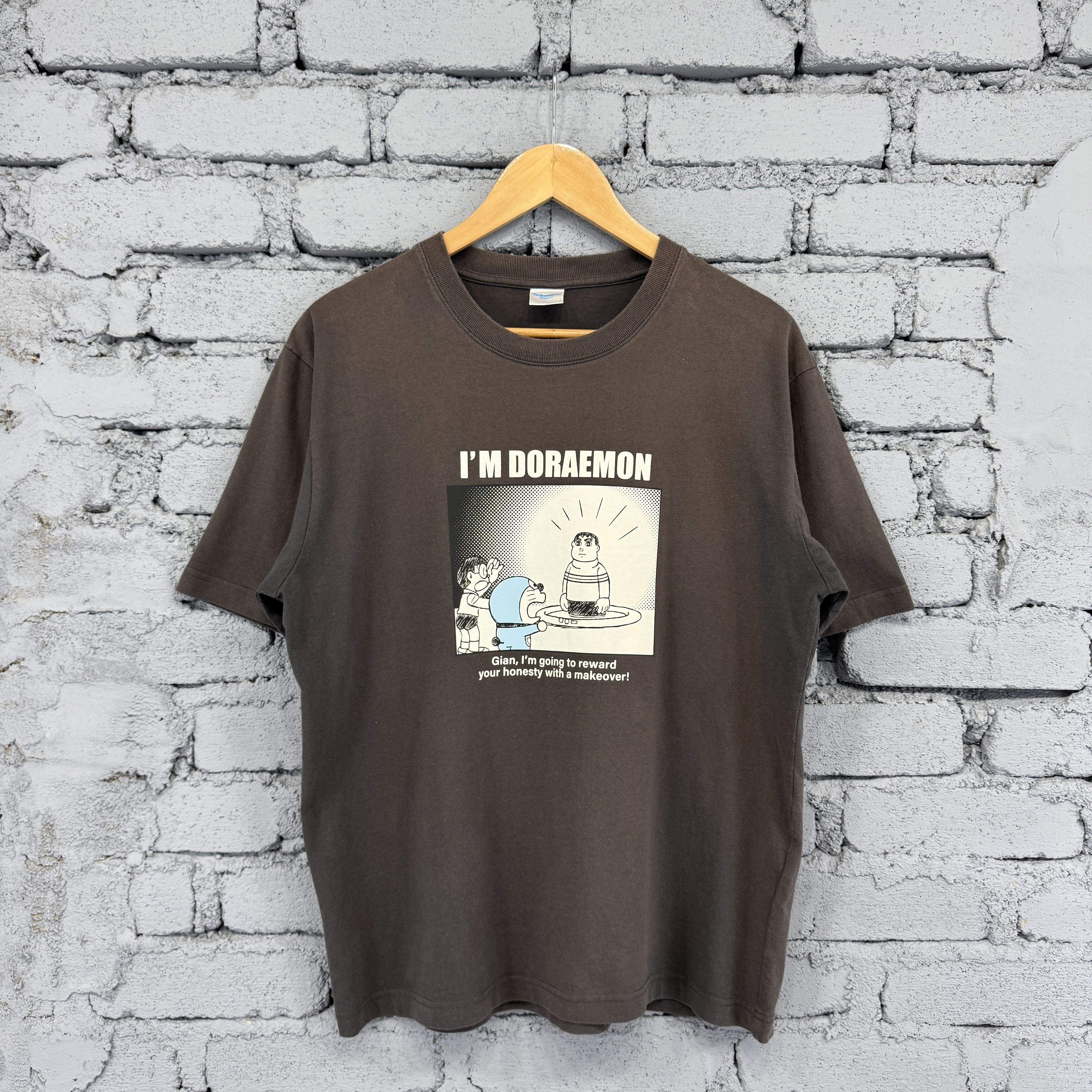 Vintage Japanese Anime Doraemon Sunfaded Tshirt Hoodie, Sweatshirt | PodTeesHub.com