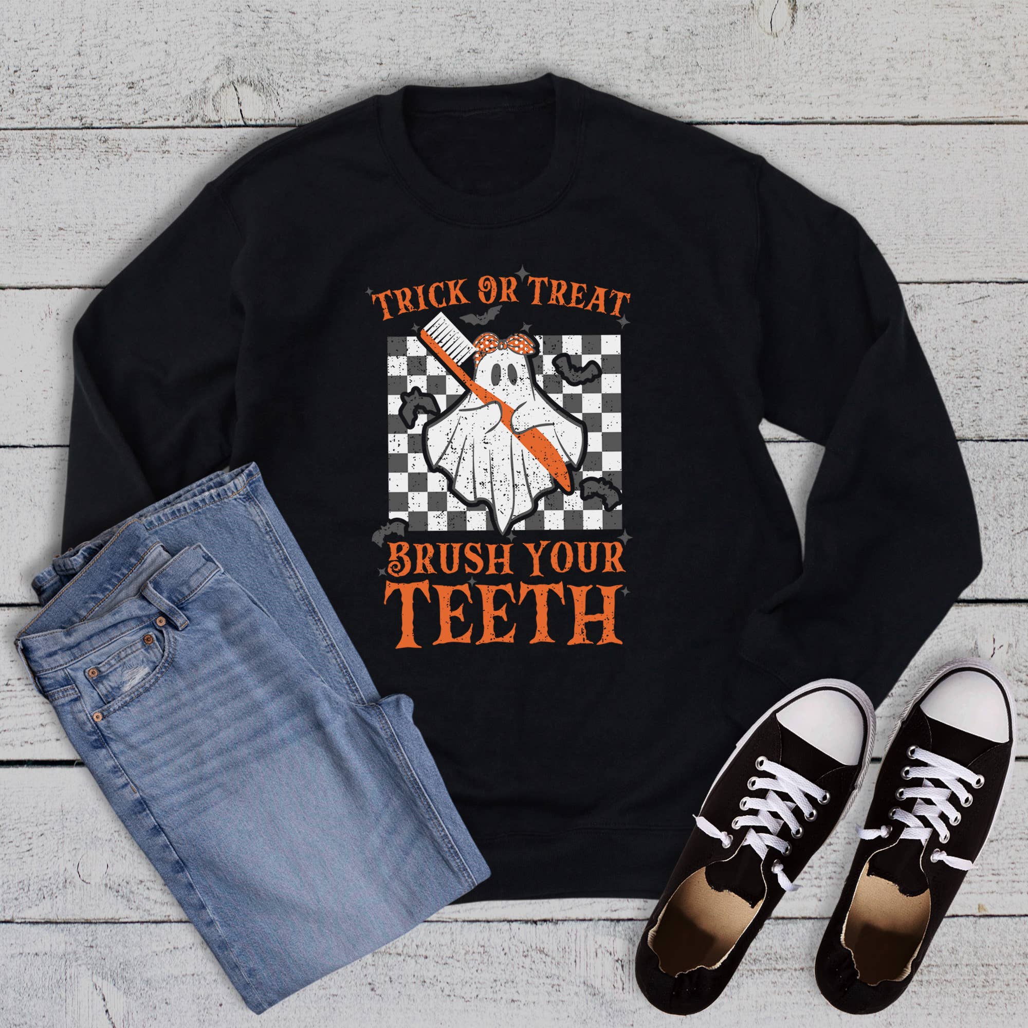 Halloween Dentist Brush Teeth Sweatshirt T-Shirts, Hoodie | PodTeesHub.com