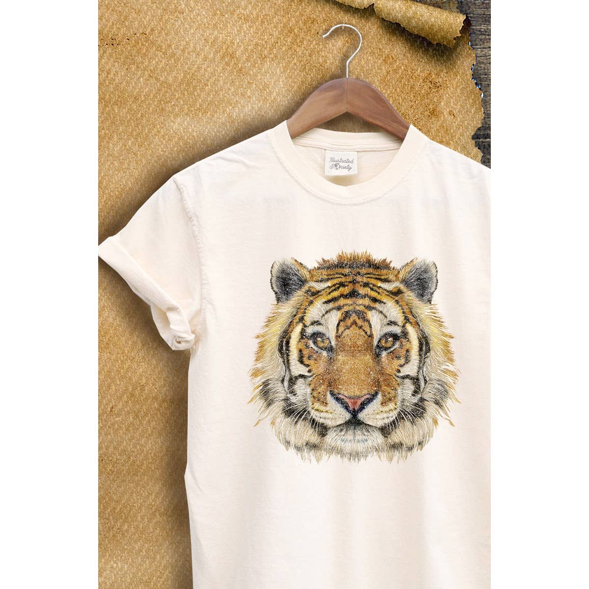 Tiger Graphic Vintage  Graphic Tee Hoodie, Sweatshirt | PodTeesHub.com