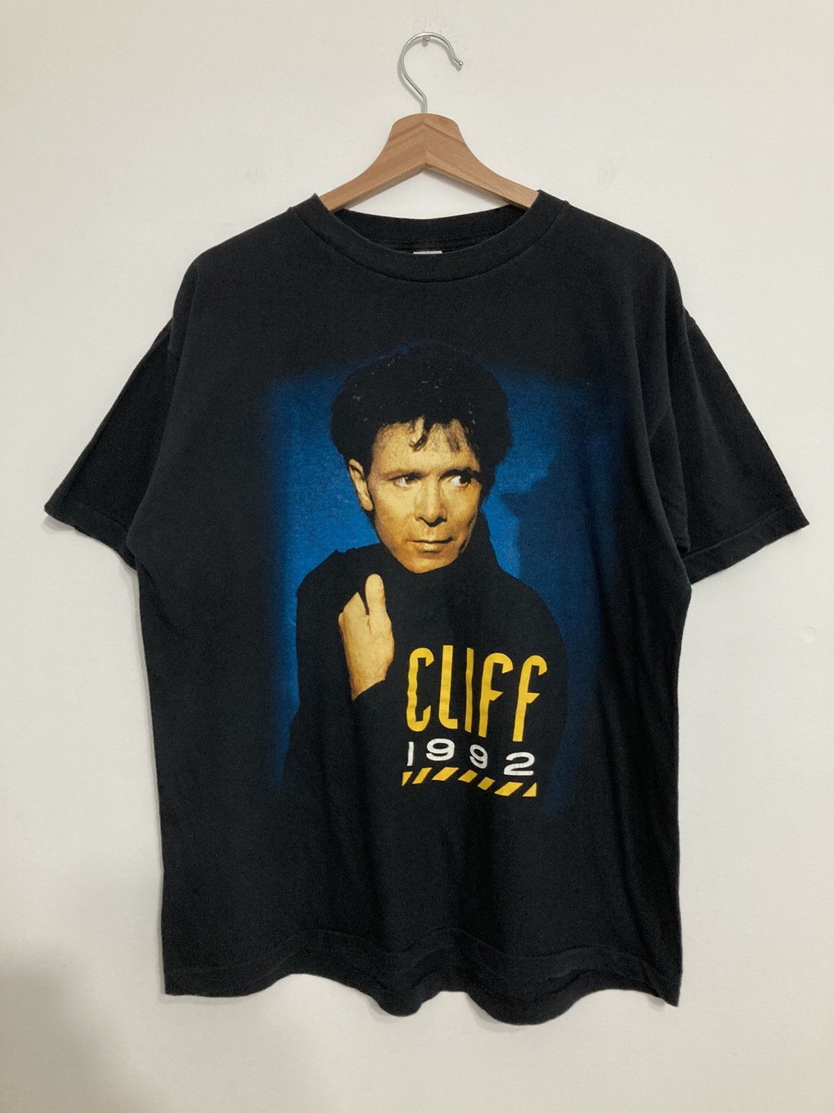 Vintage Tee Cliff Richard 1992 Tour 90s Band Art Artist Hoodie, Sweatshirt | PodTeesHub.com