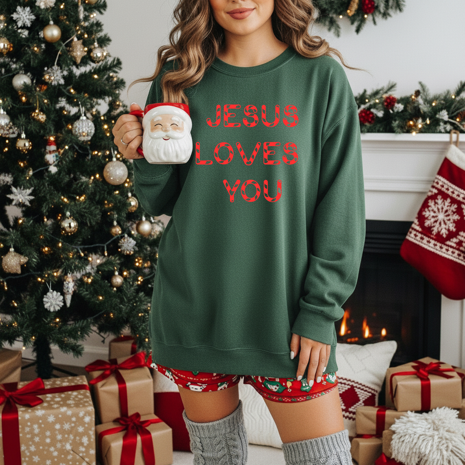 Jesus Loves You Sweater T-Shirts, Hoodie, Sweatshirt | PodTeesHub.com