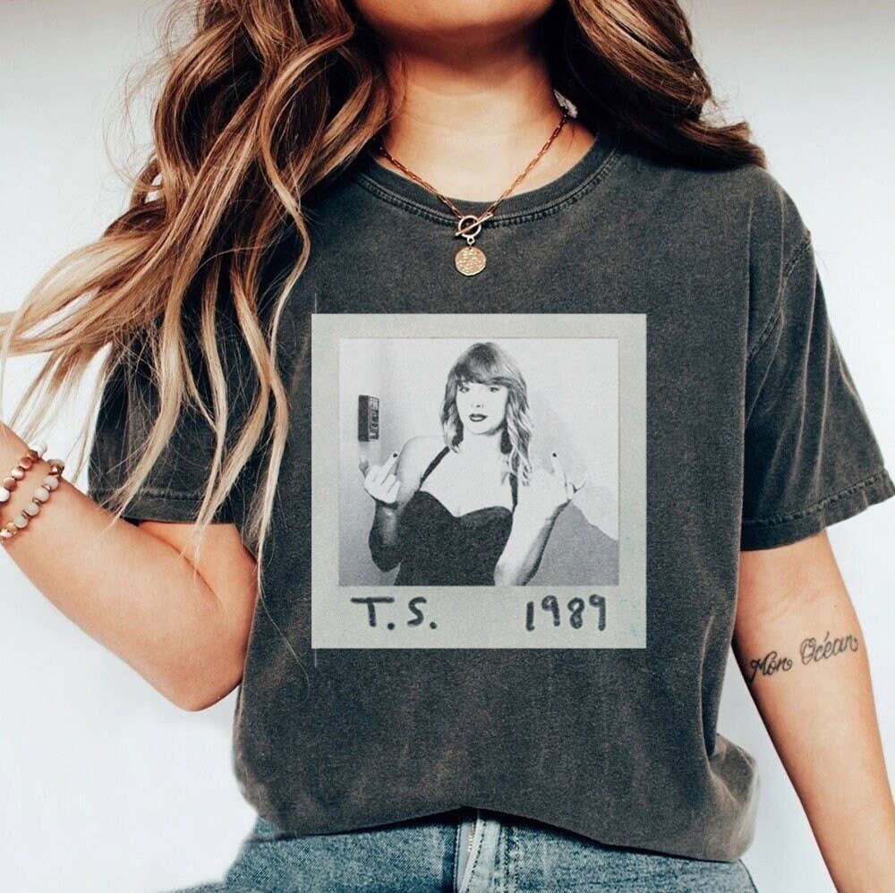 Taylor Middle Finger Shirt 1989 Rep Era Comfort Colors Tee Hoodie, Sweatshirt | PodTeesHub.com