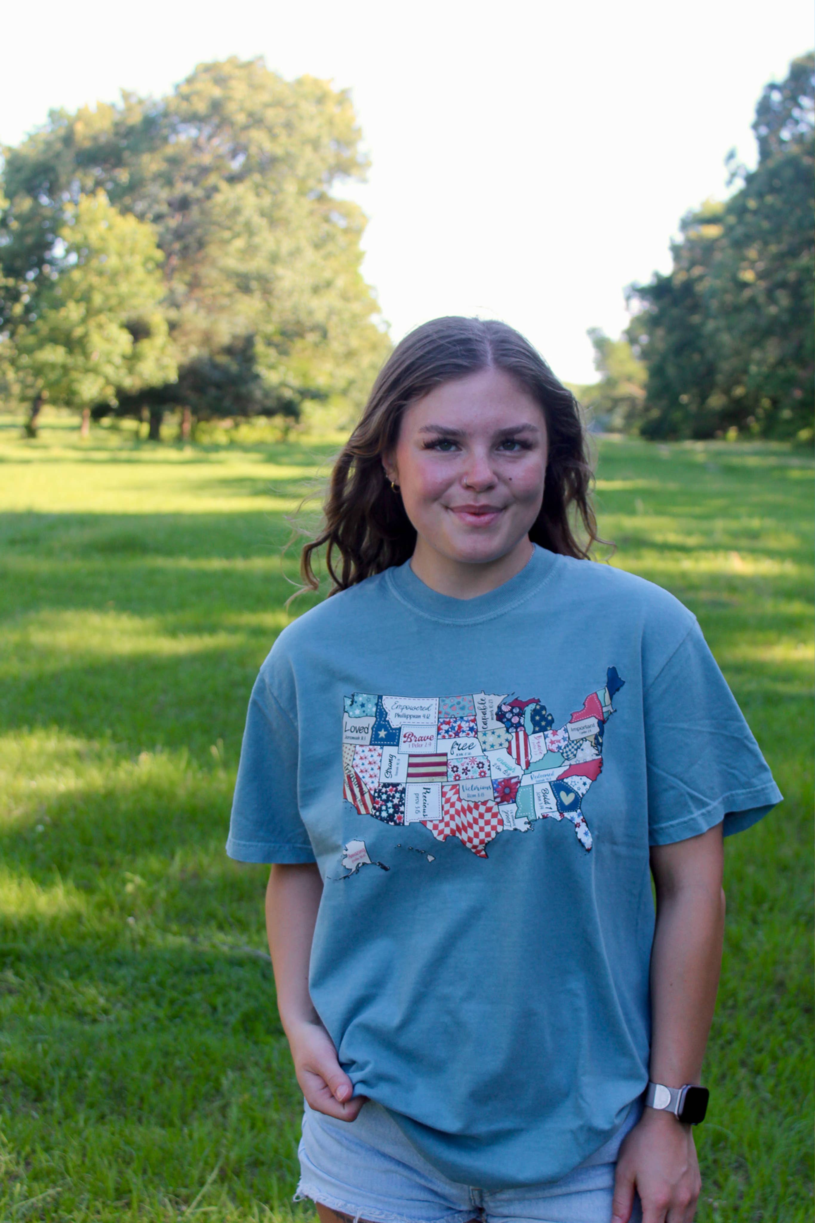 USA Map Tee Hoodie, Sweatshirt | PodTeesHub.com