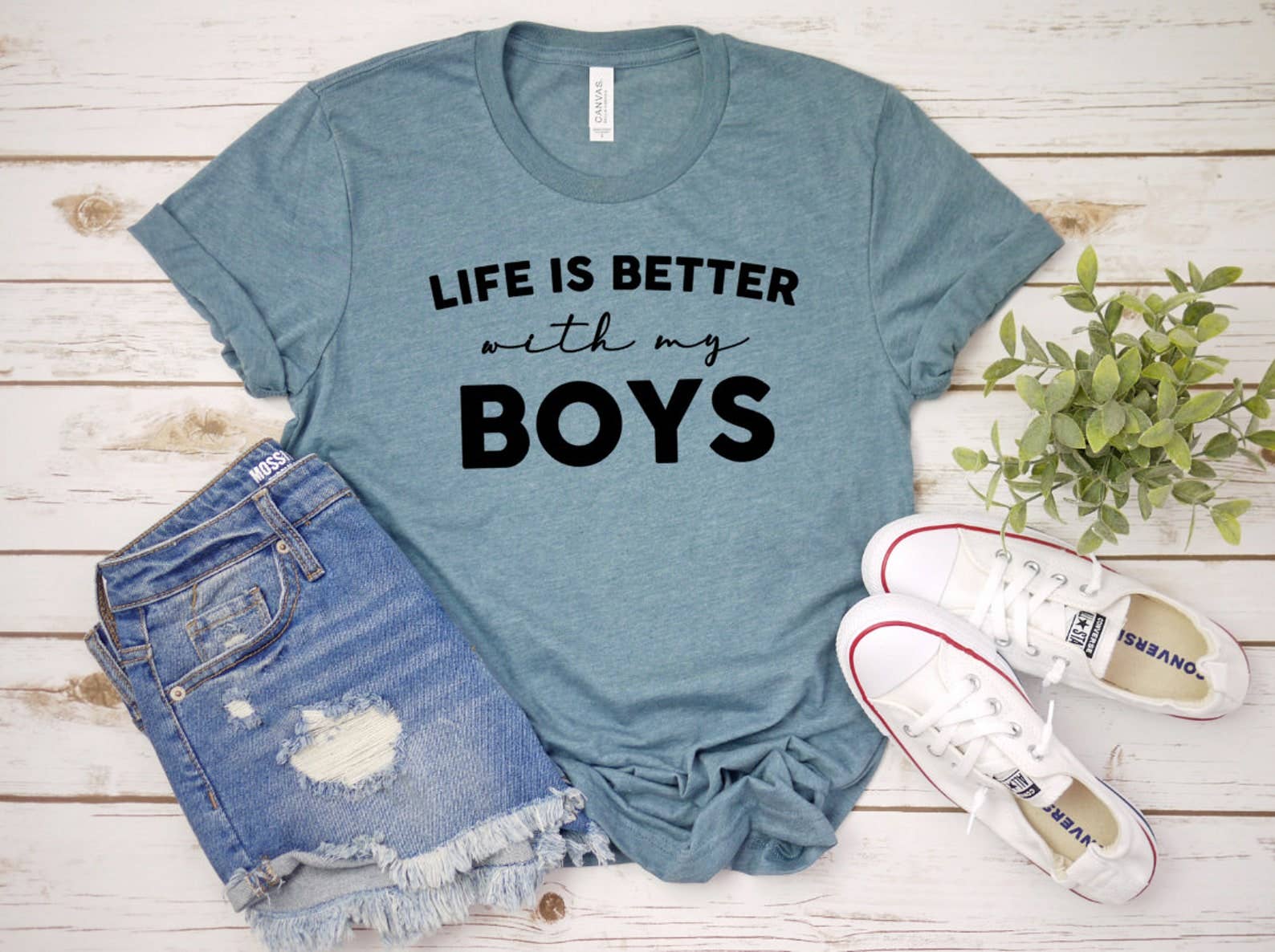 Life Is Better with My Boys T-Shirt Hoodie, Sweatshirt | PodTeesHub.com